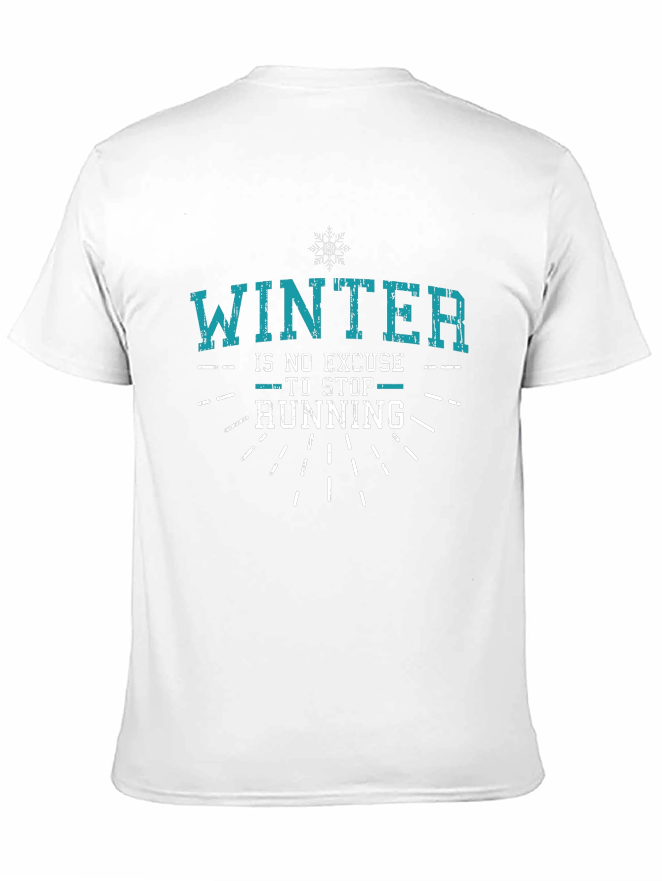 Winter Running T-Shirt - No Excuse Tee