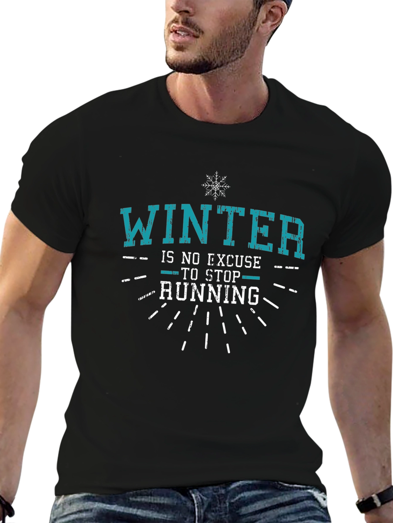 Winter Running T-Shirt - No Excuse Tee