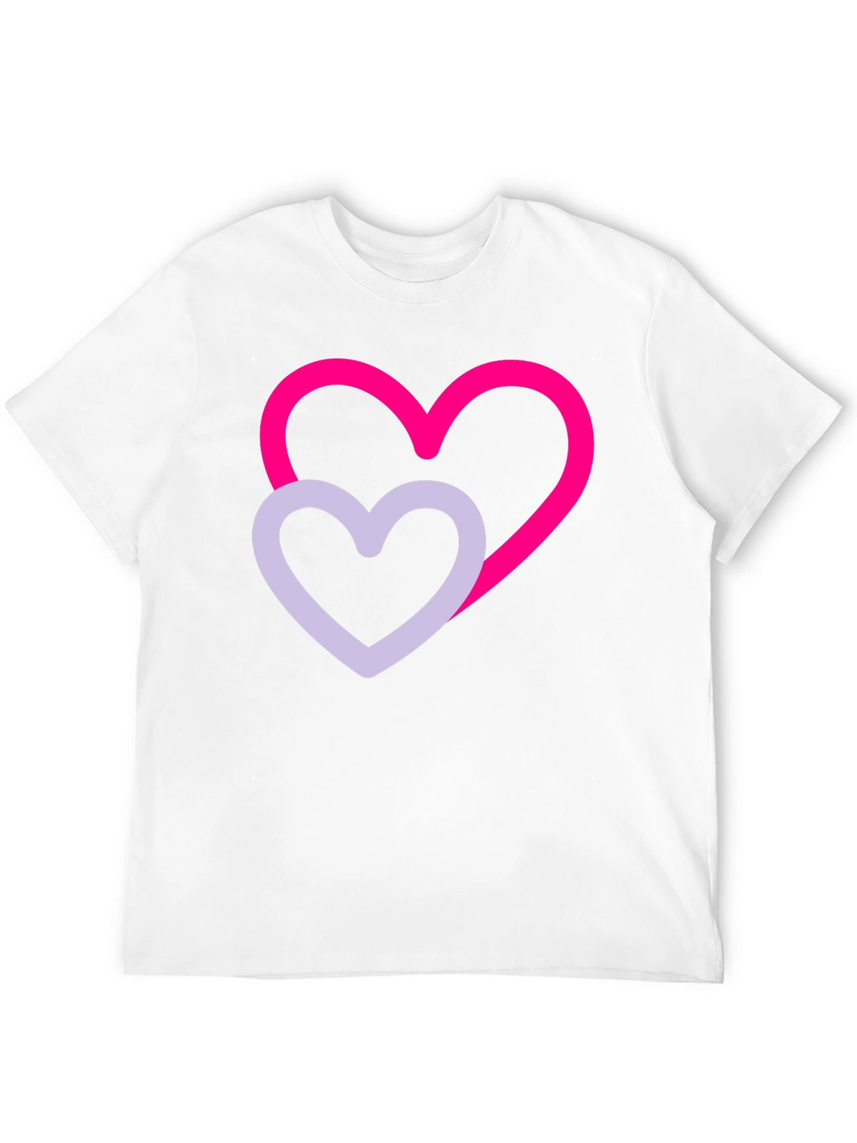 Heart Graphic Tee - Stylish Black Cotton T-Shirt