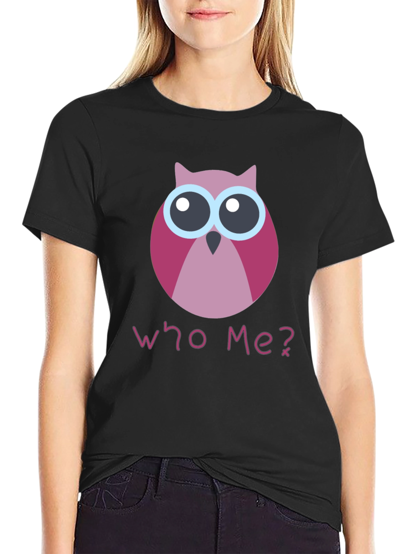 Who Me? Owl Graphic T-Shirt