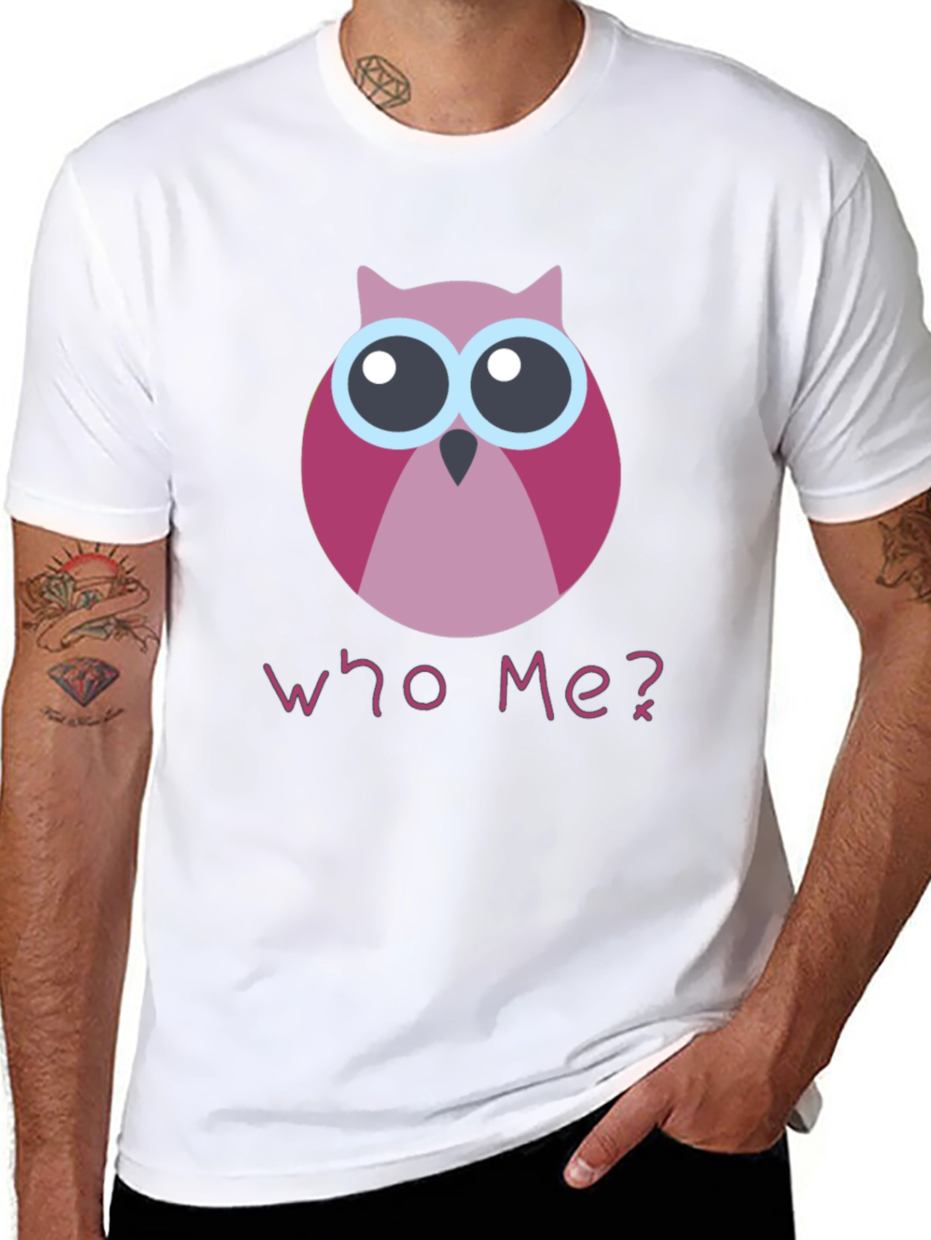 Who Me? Owl Graphic T-Shirt