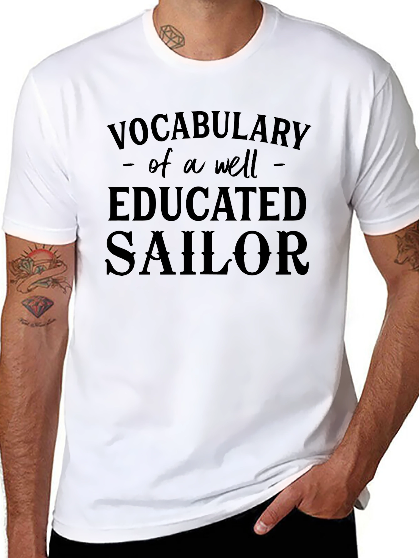 Educated Sailor Graphic T-Shirt