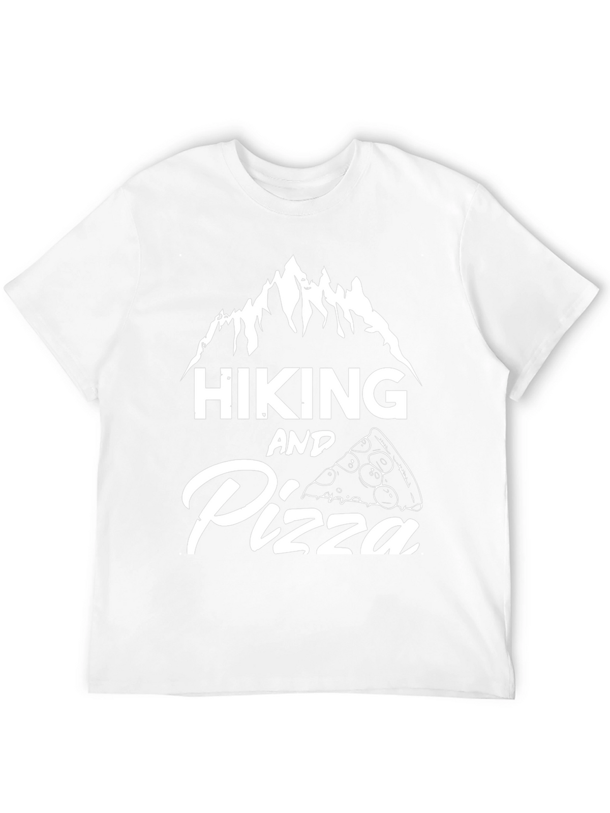 Hiking and Pizza Graphic T-Shirt