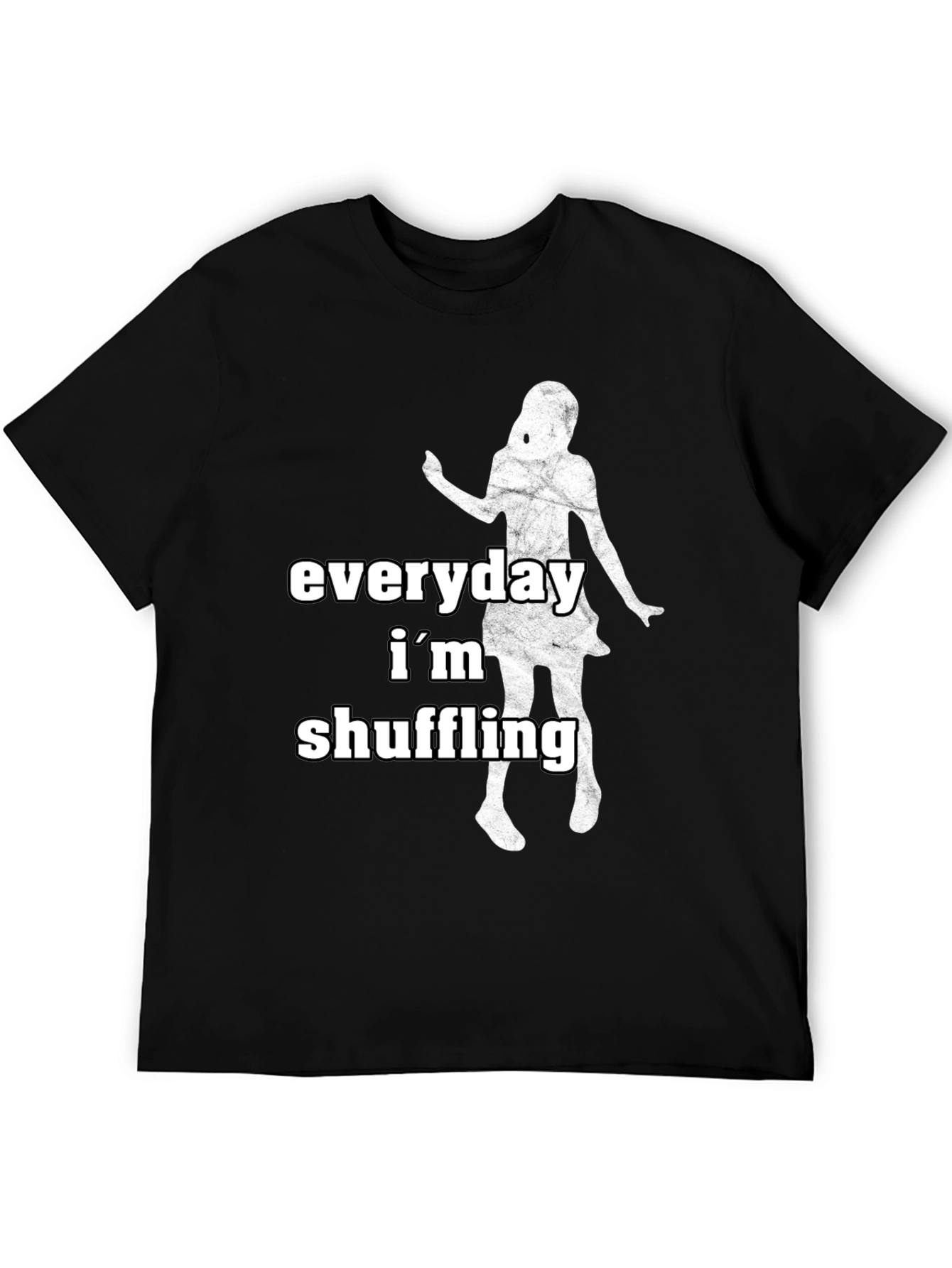 Everyday Im Shuffling Black Graphic Tee