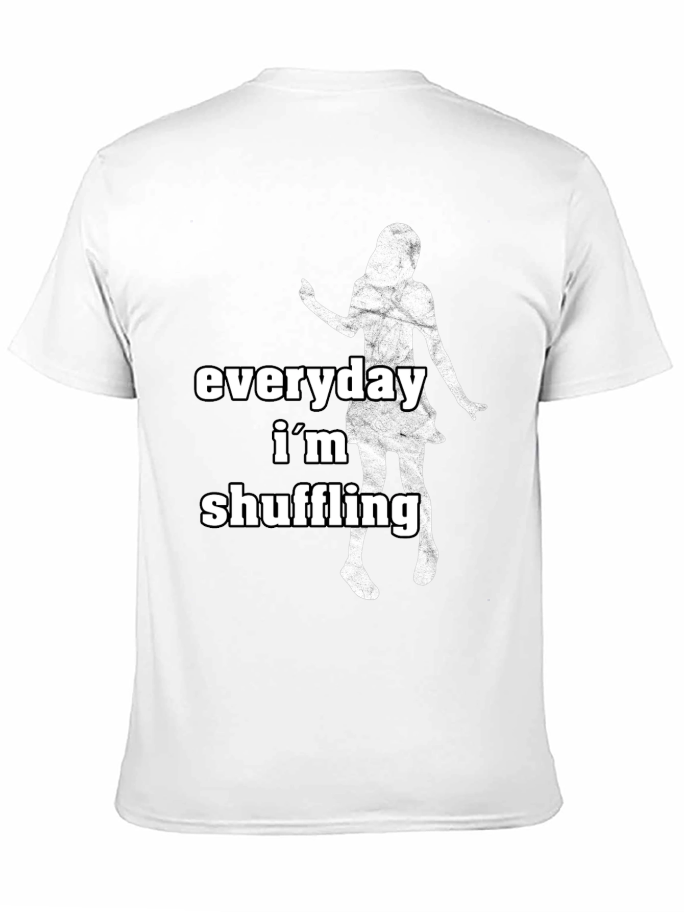Everyday Im Shuffling Black Graphic Tee