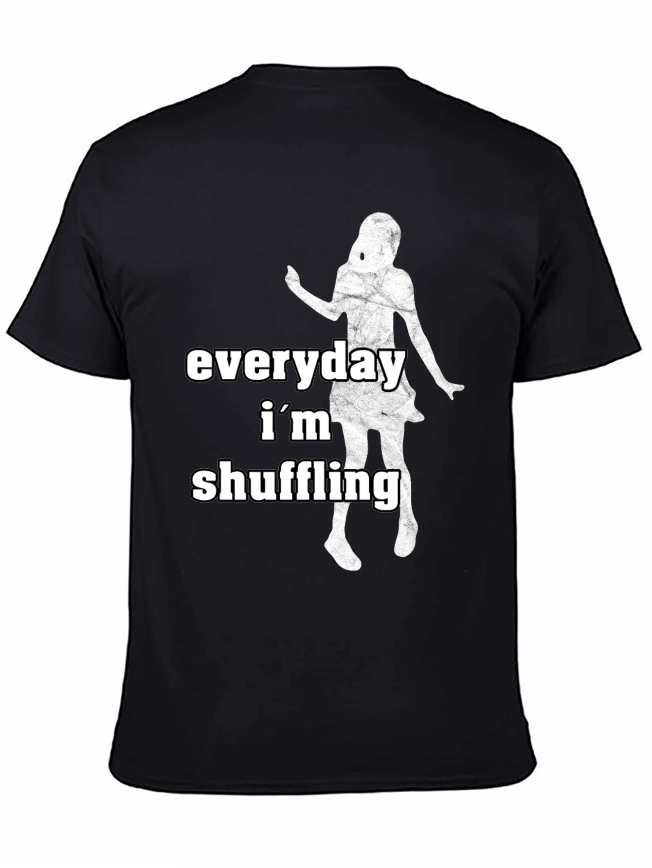 Everyday Im Shuffling Black Graphic Tee