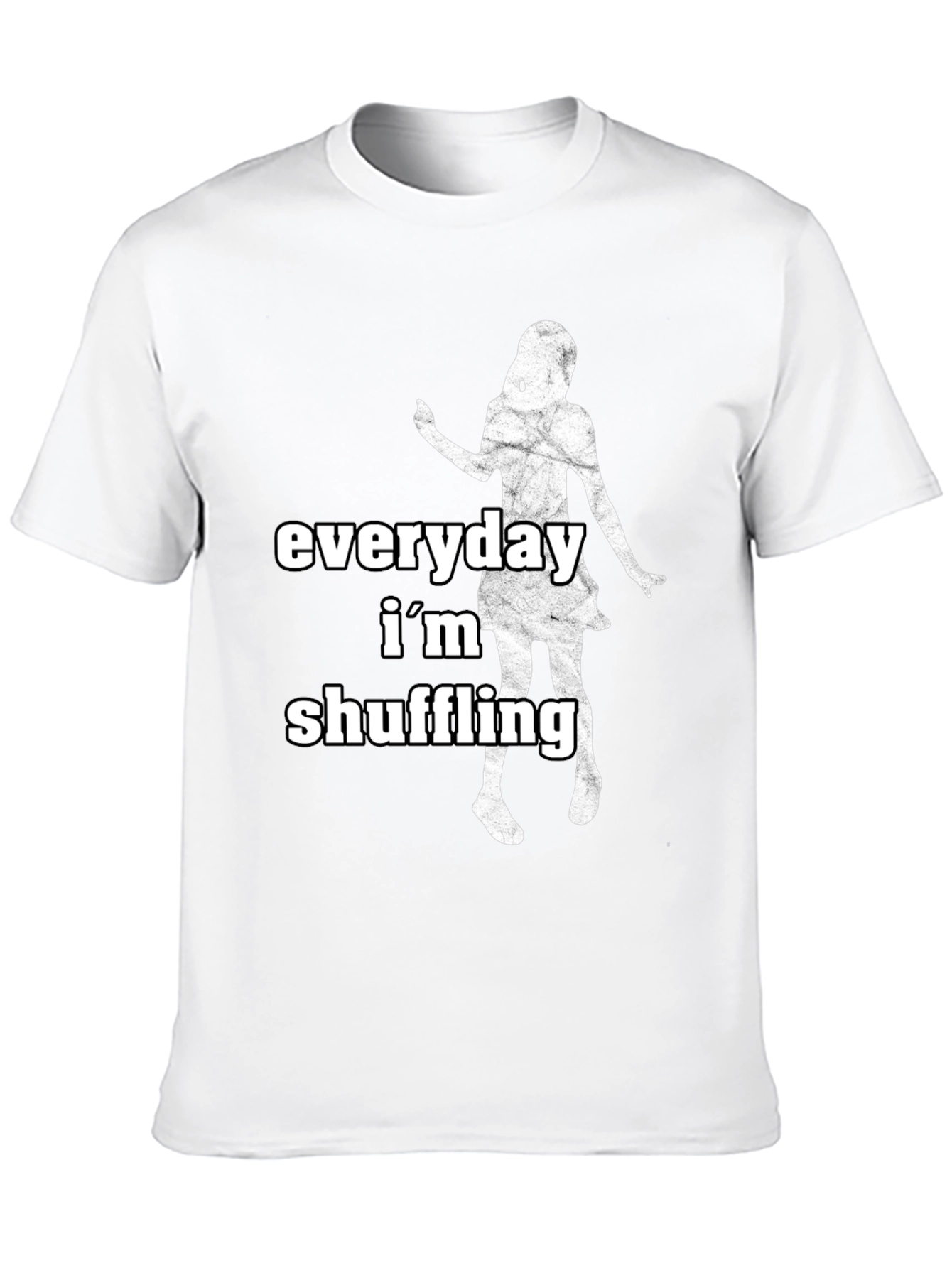 Everyday Im Shuffling Black Graphic Tee
