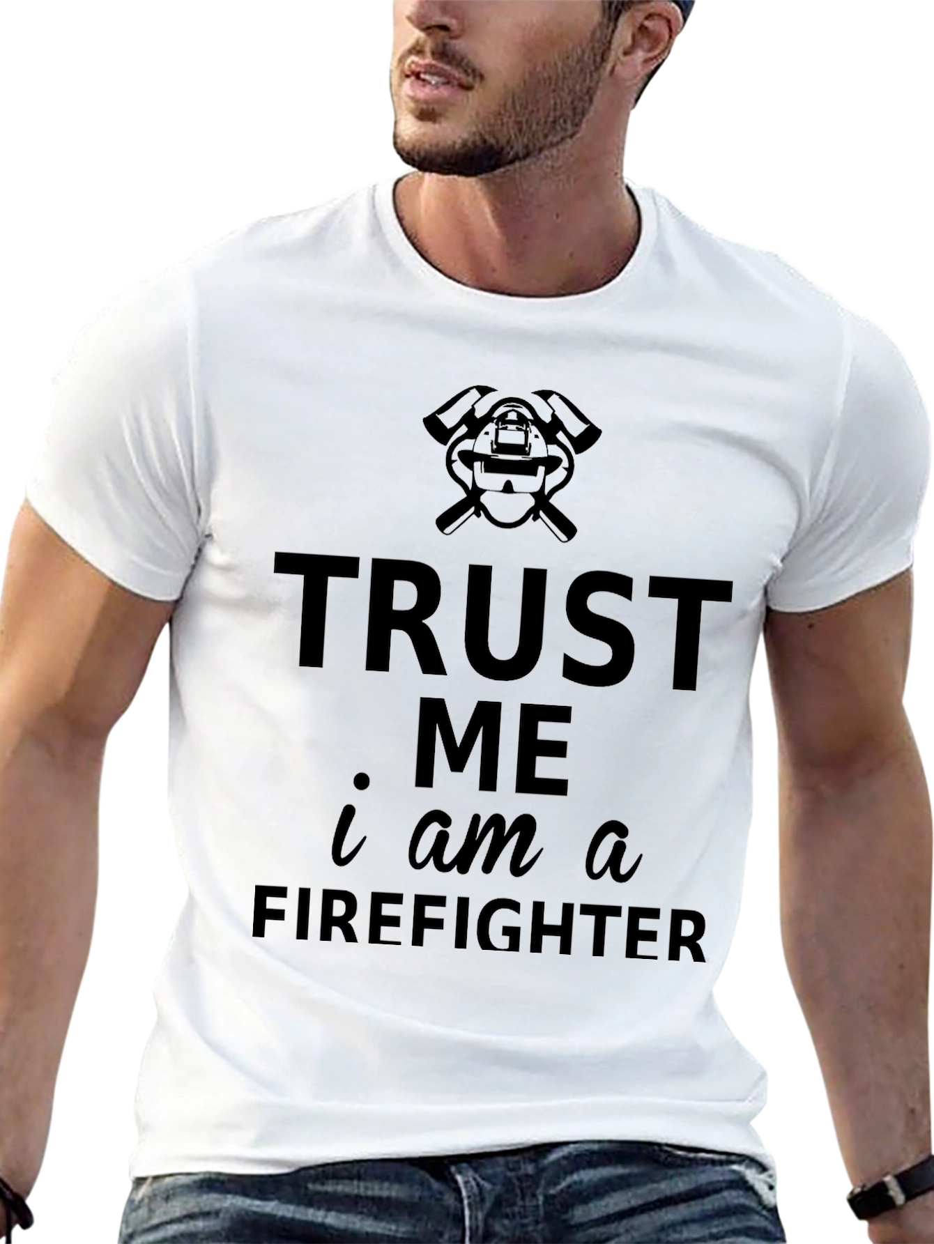 Trust Me Firefighter Black T-Shirt