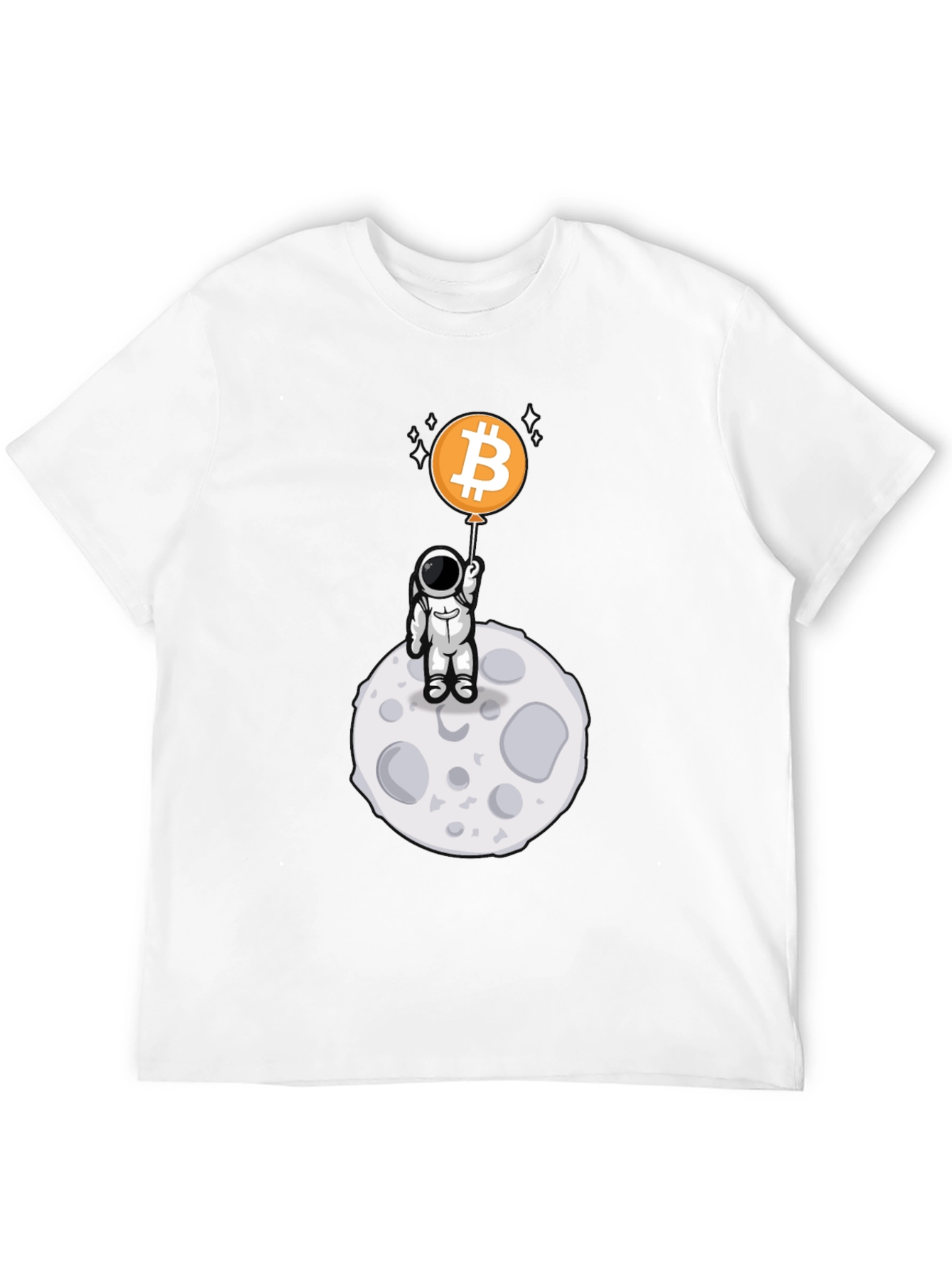Bitcoin Astronaut Black T-Shirt - Crypto Moon