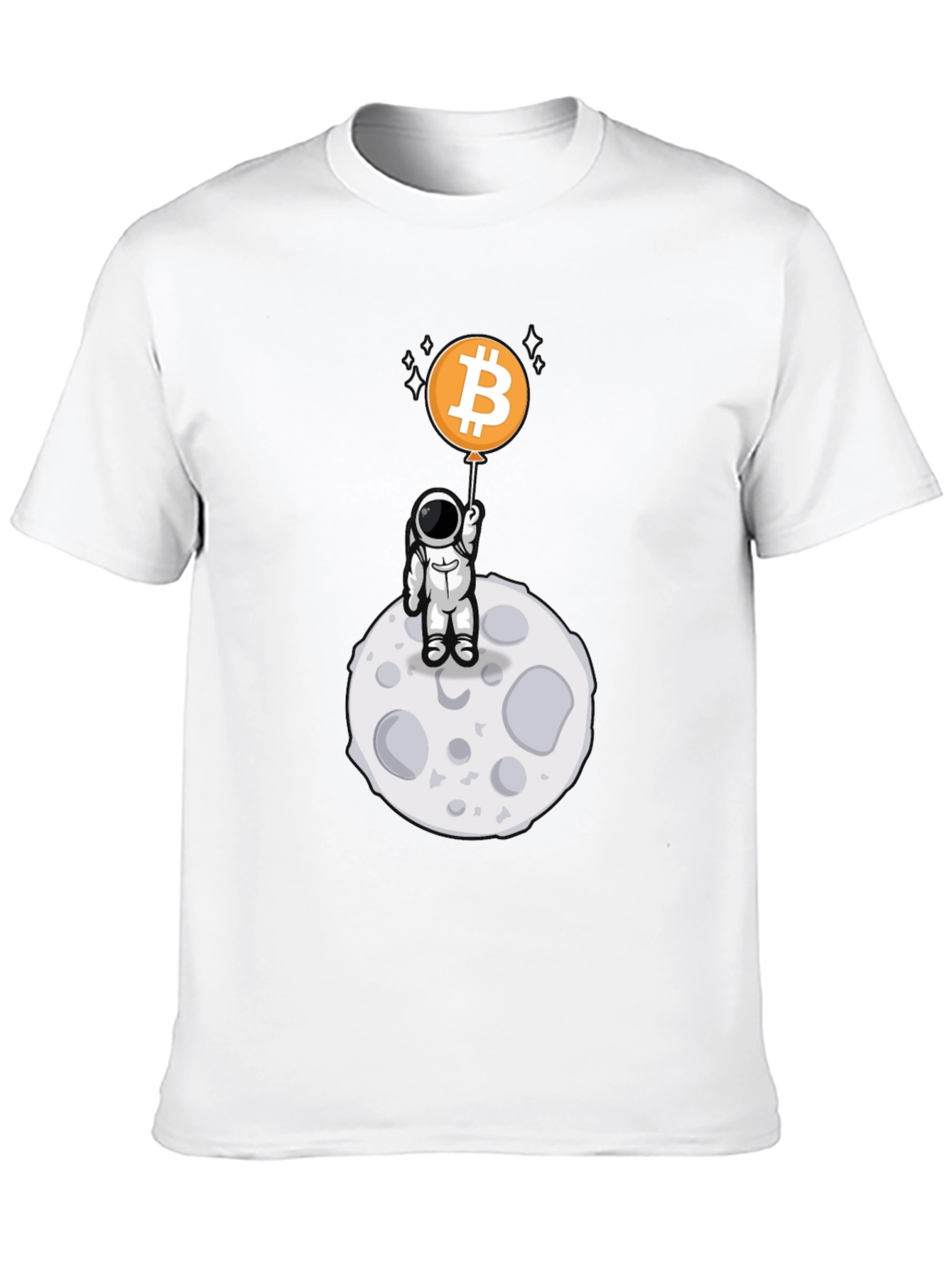 Bitcoin Astronaut Black T-Shirt - Crypto Moon