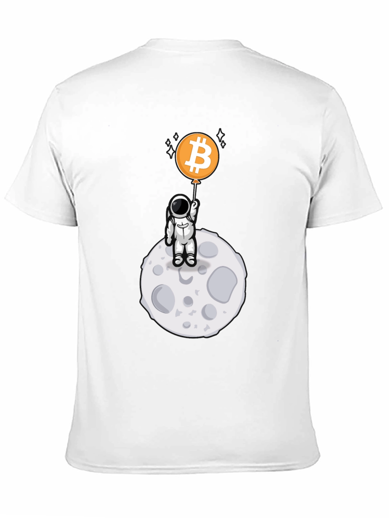 Bitcoin Astronaut Black T-Shirt - Crypto Moon