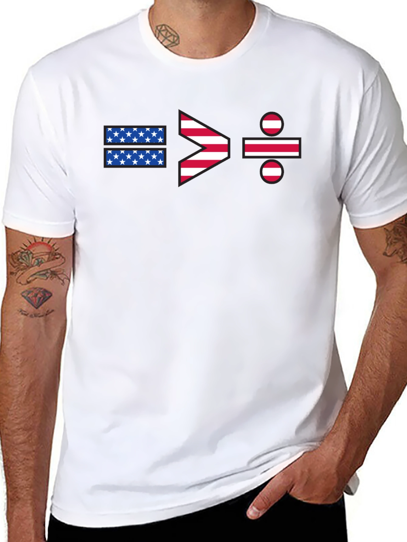 Equality > Division USA Flag Graphic T-Shirt