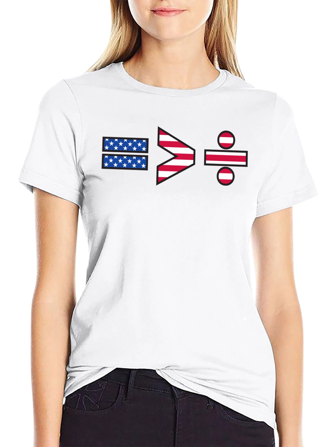 Equality > Division USA Flag Graphic T-Shirt