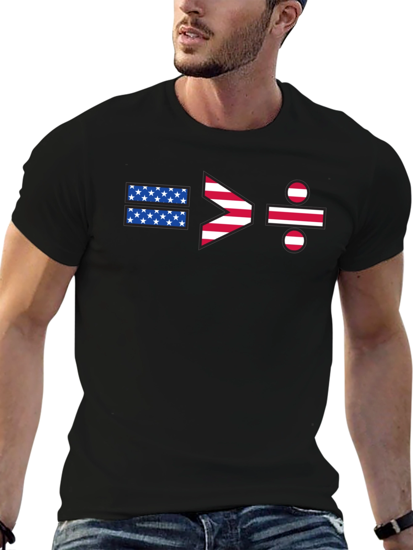 Equality > Division USA Flag Graphic T-Shirt