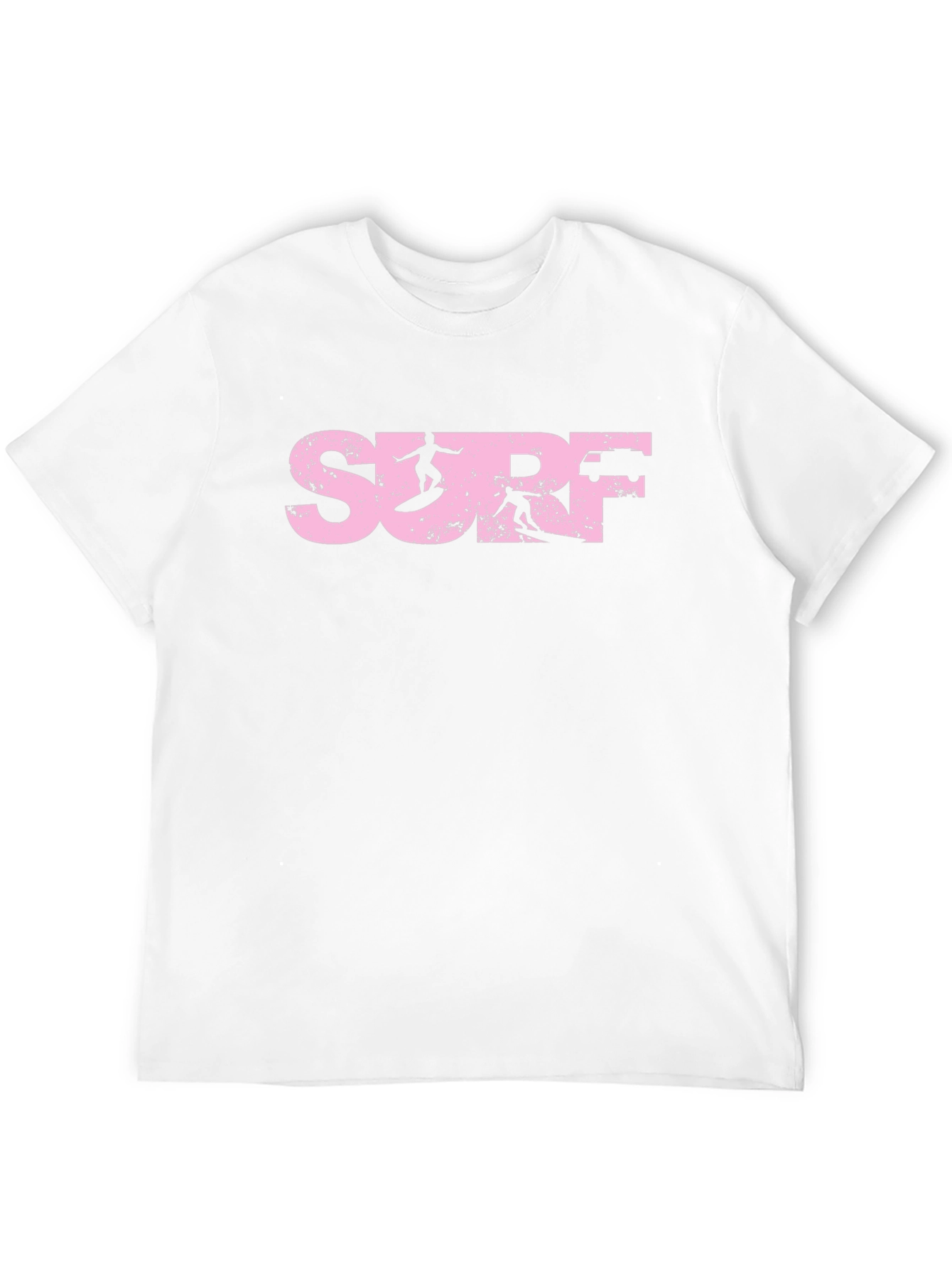 Pink Distressed Surf T-Shirt