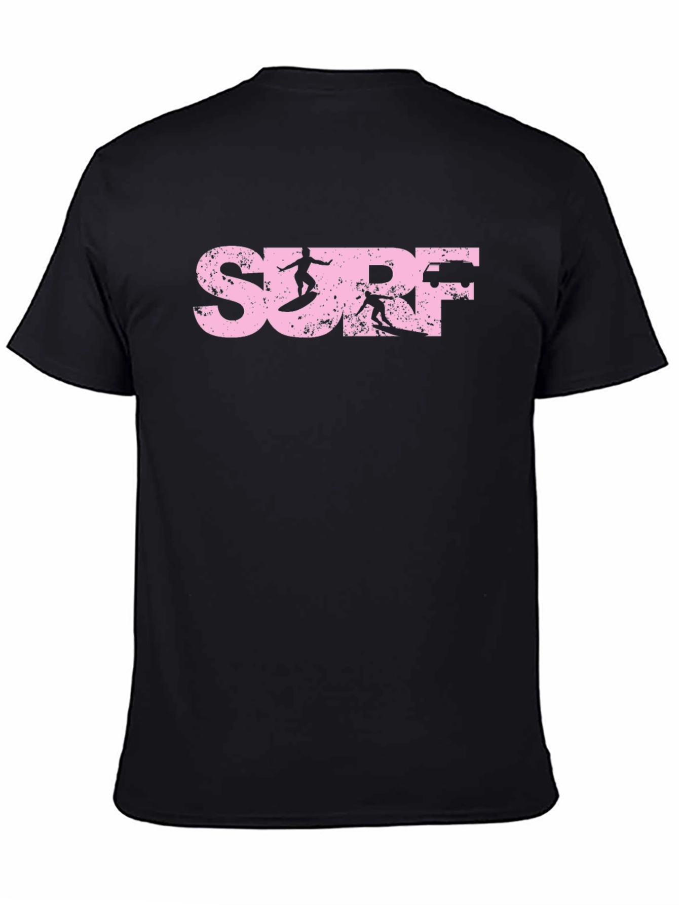 Pink Distressed Surf T-Shirt