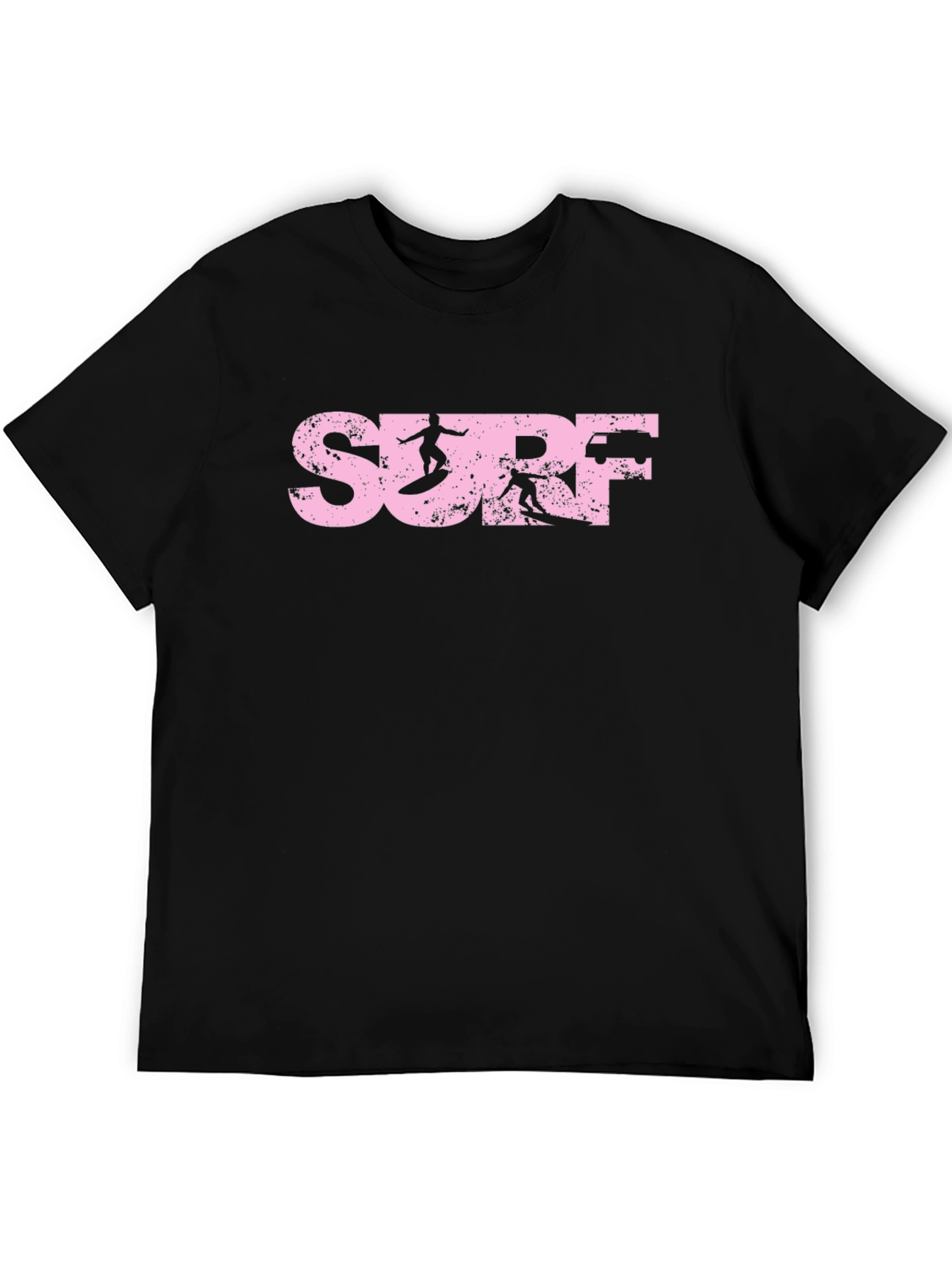 Pink Distressed Surf T-Shirt