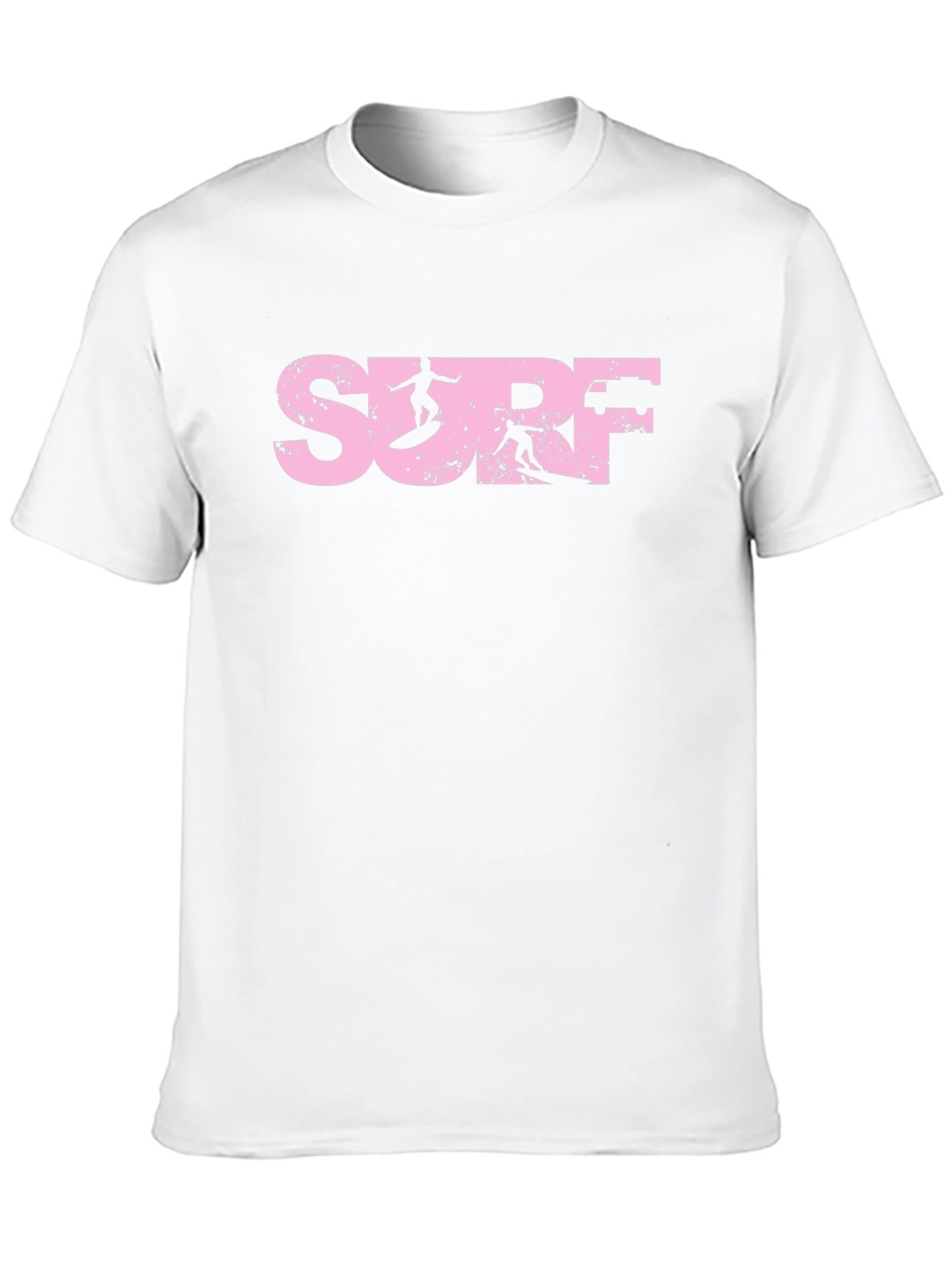 Pink Distressed Surf T-Shirt