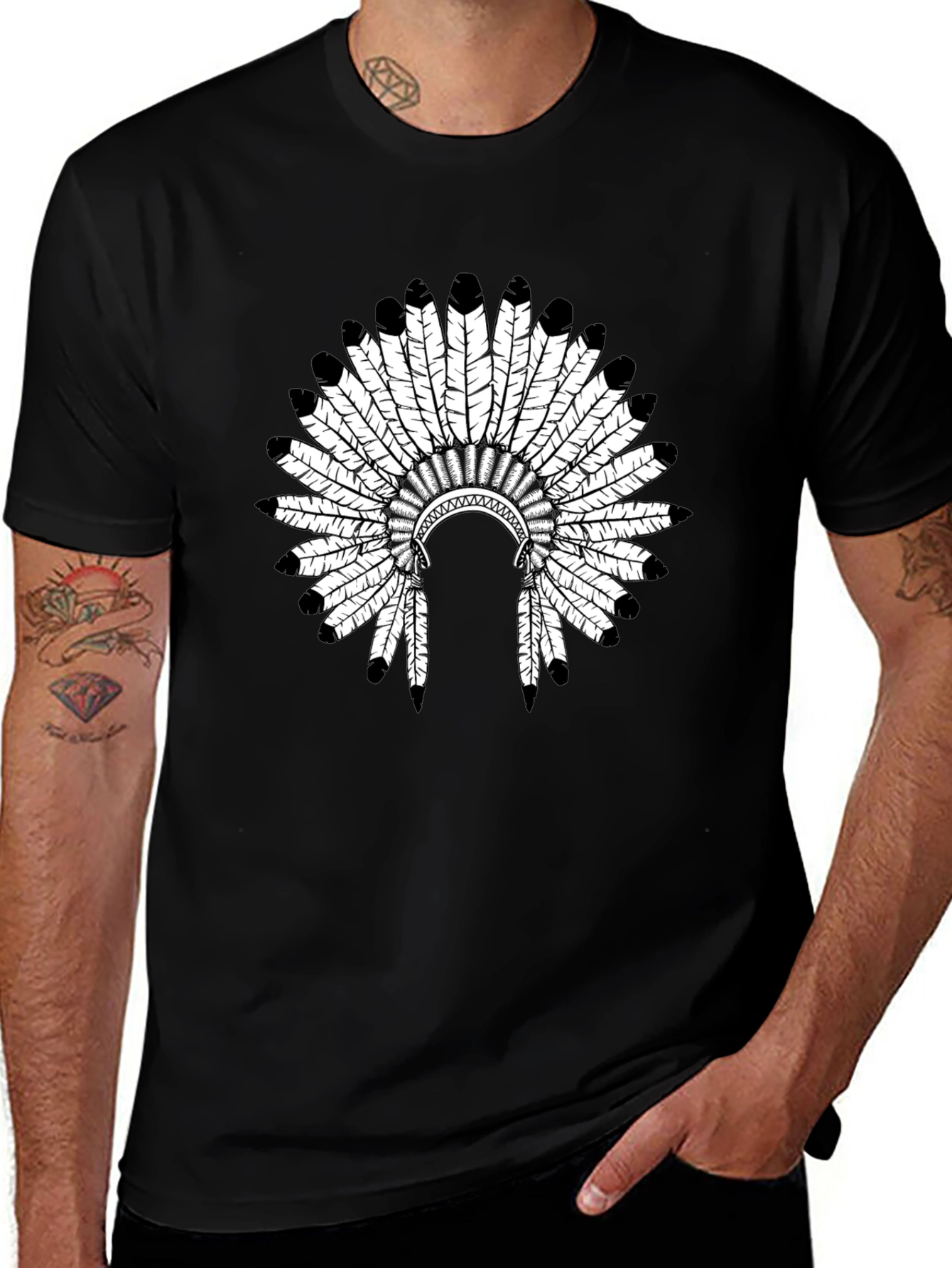 Native American Headdress Graphic Tee