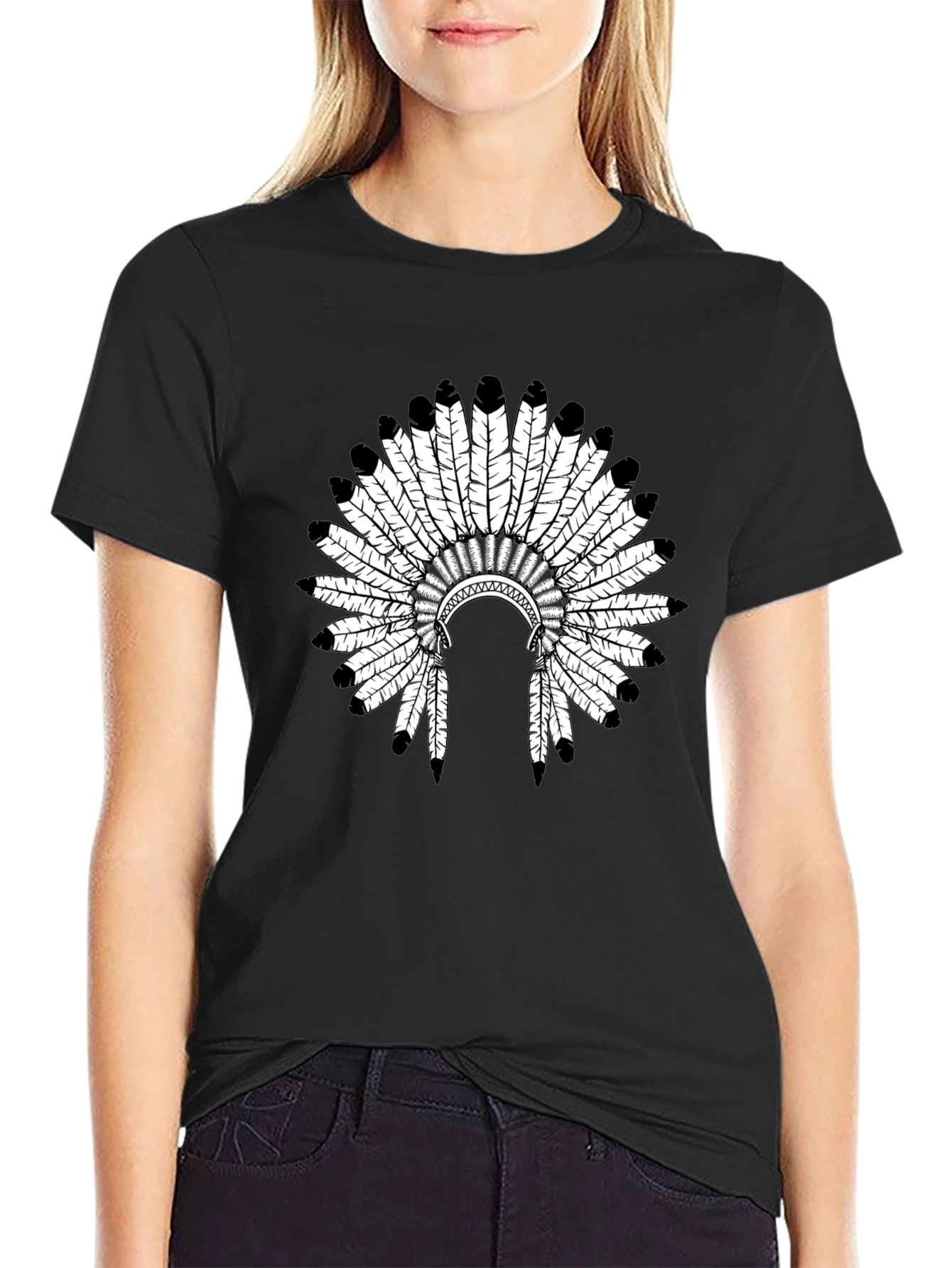 Native American Headdress Graphic Tee