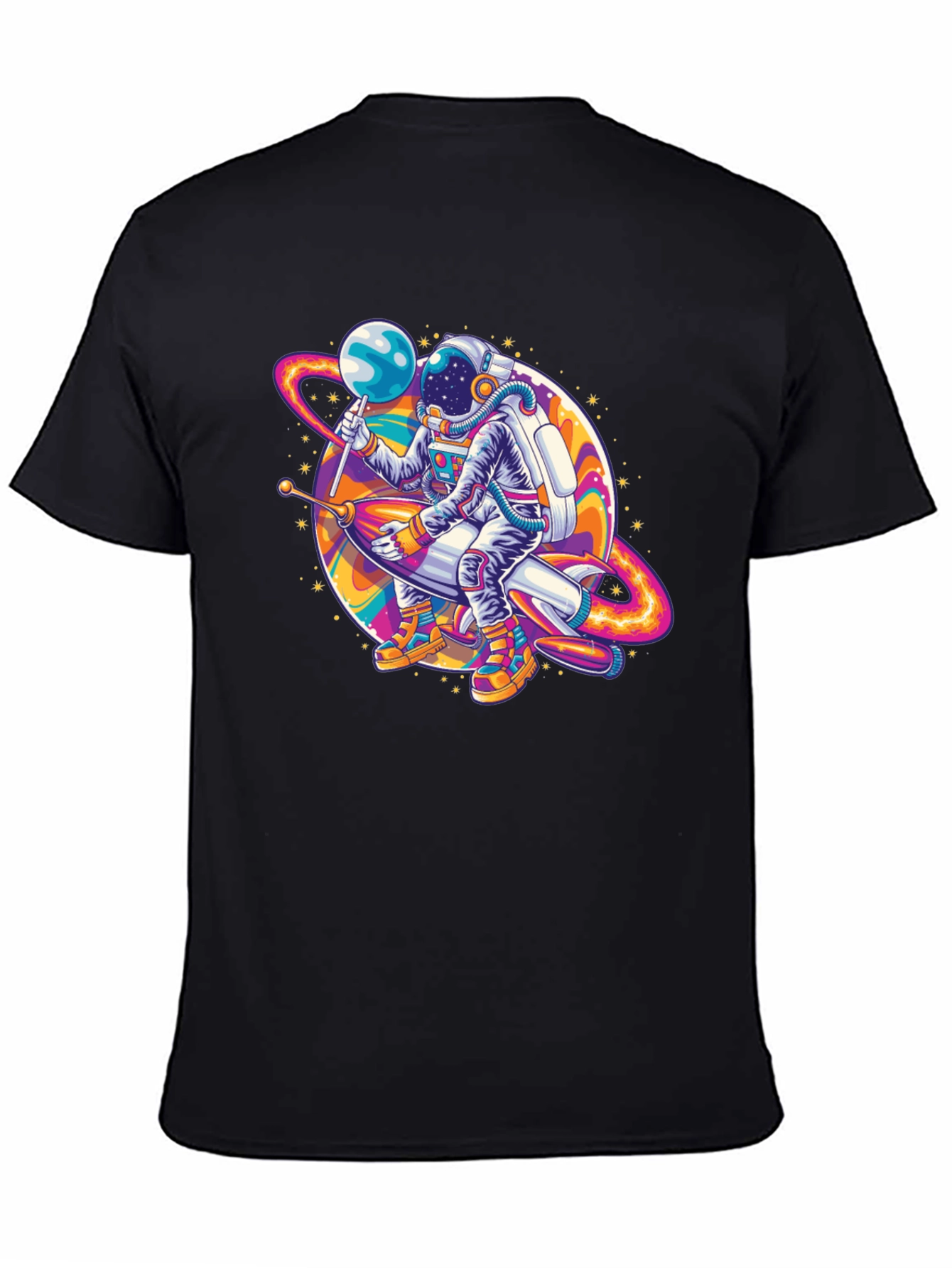 Astronaut Rocket Ride Graphic Tee