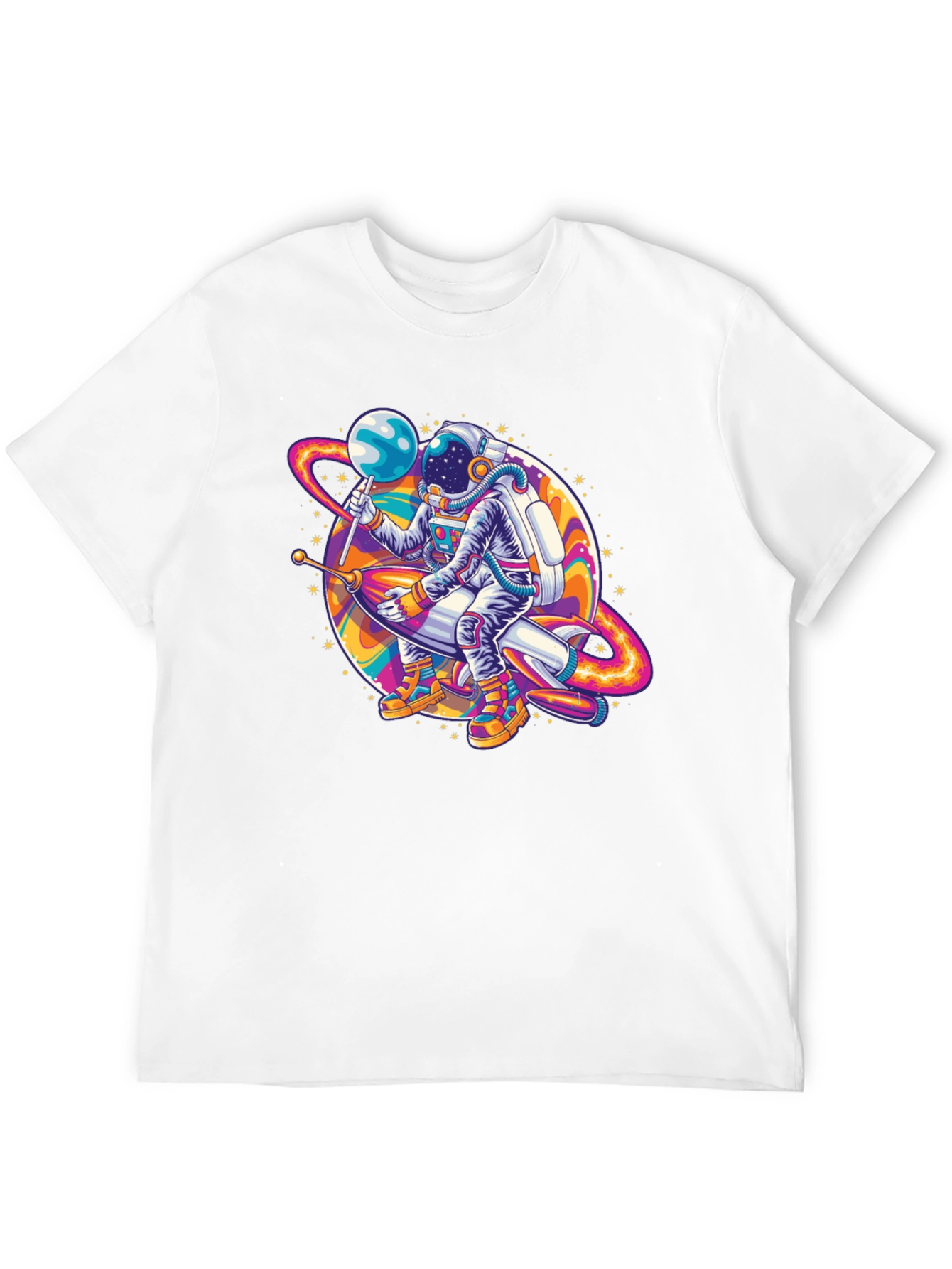 Astronaut Rocket Ride Graphic Tee