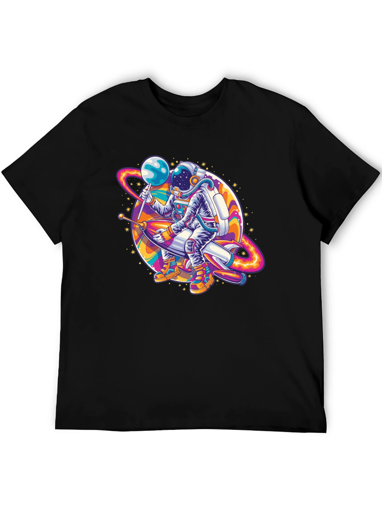 Astronaut Rocket Ride Graphic Tee