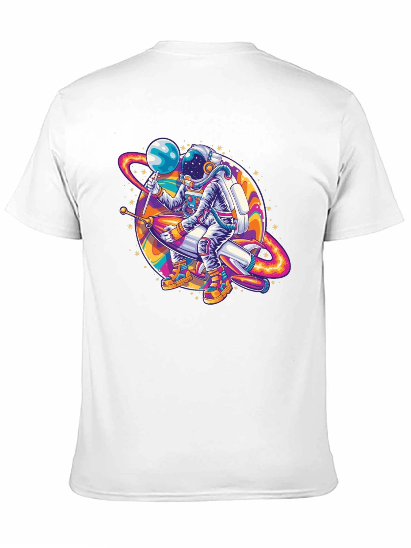 Astronaut Rocket Ride Graphic Tee