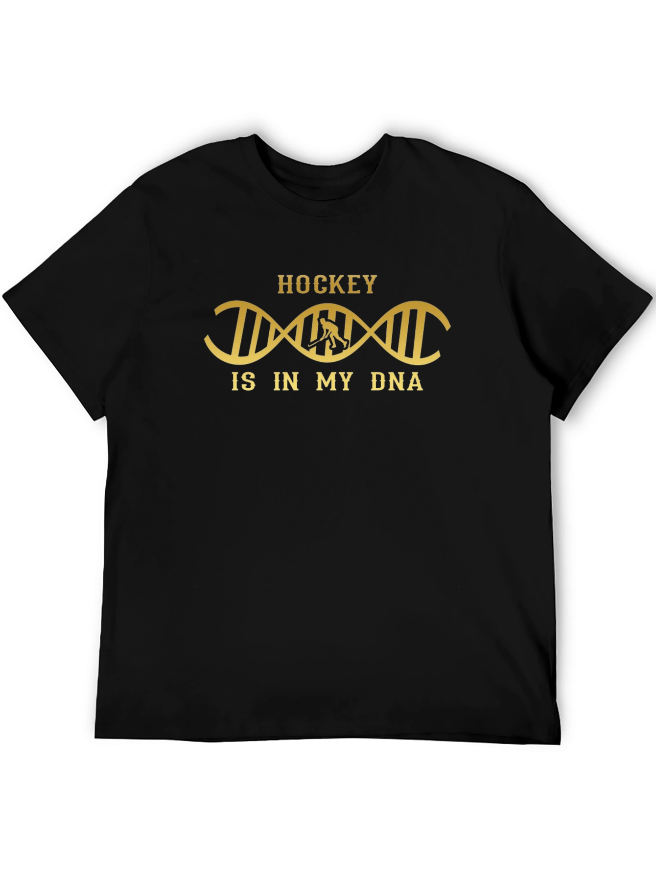 Hockey DNA T-Shirt - Black Graphic Tee