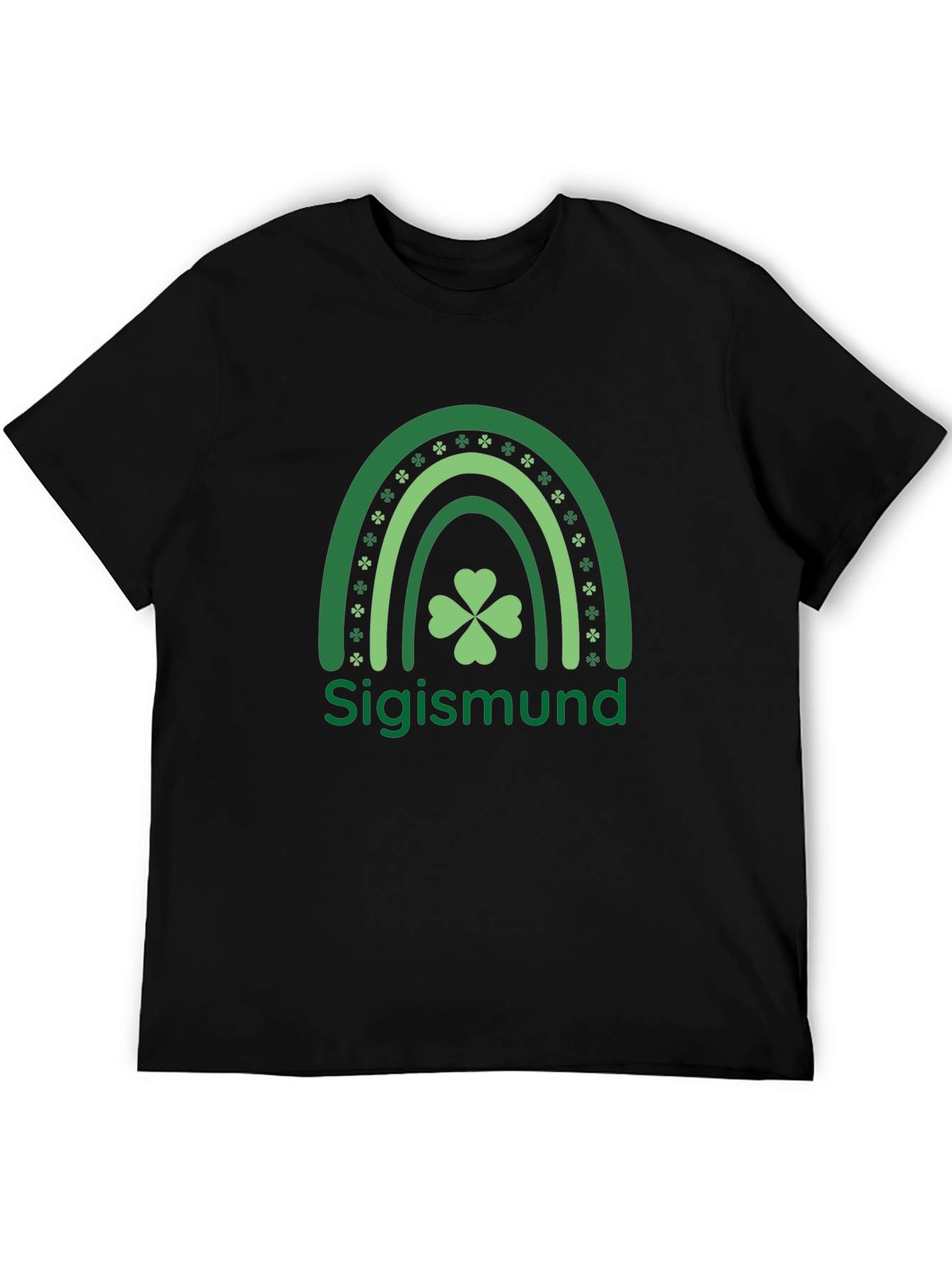 St. Patricks Day Sigismund Clover Rainbow T-Shirt