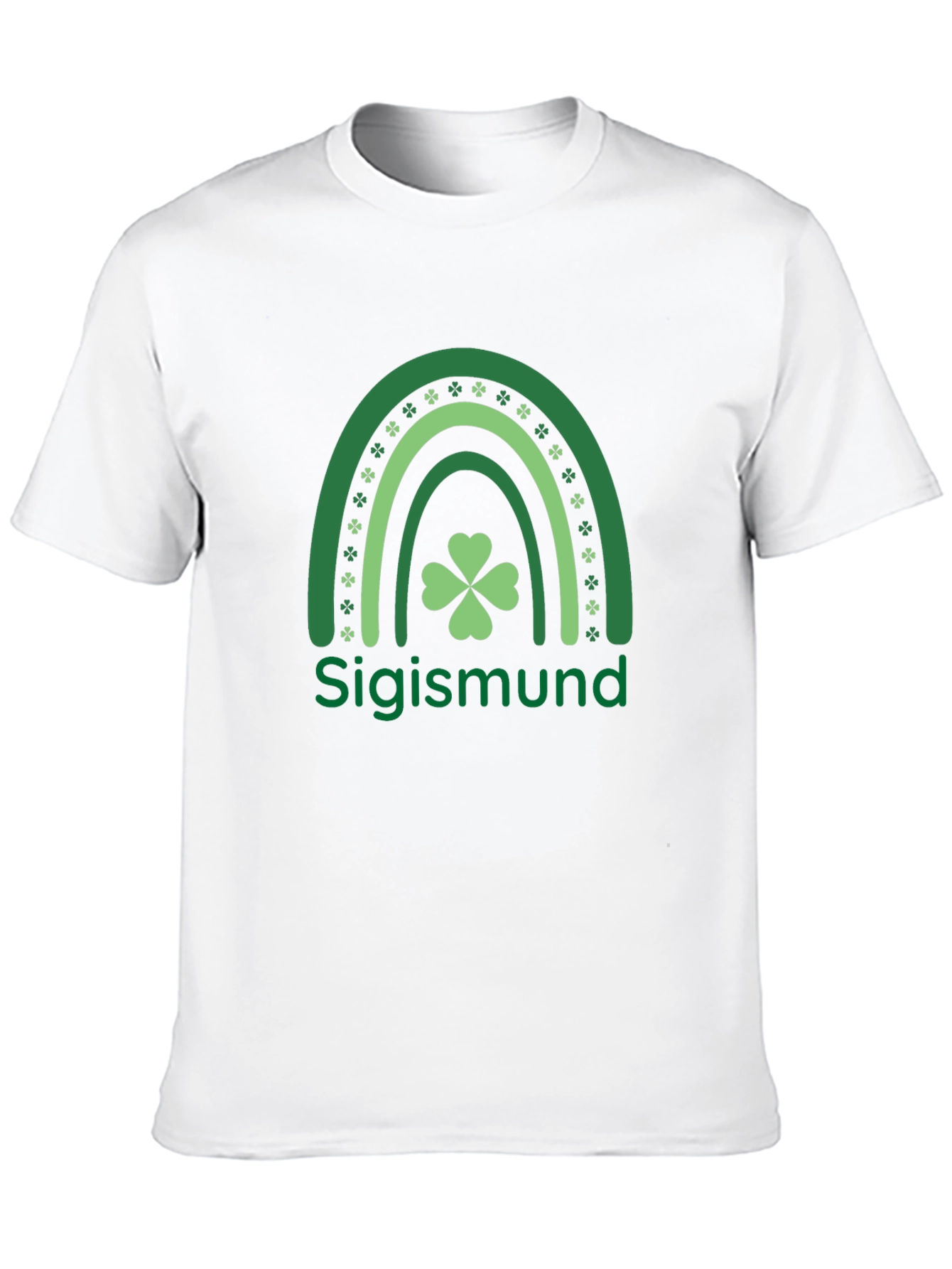 St. Patricks Day Sigismund Clover Rainbow T-Shirt