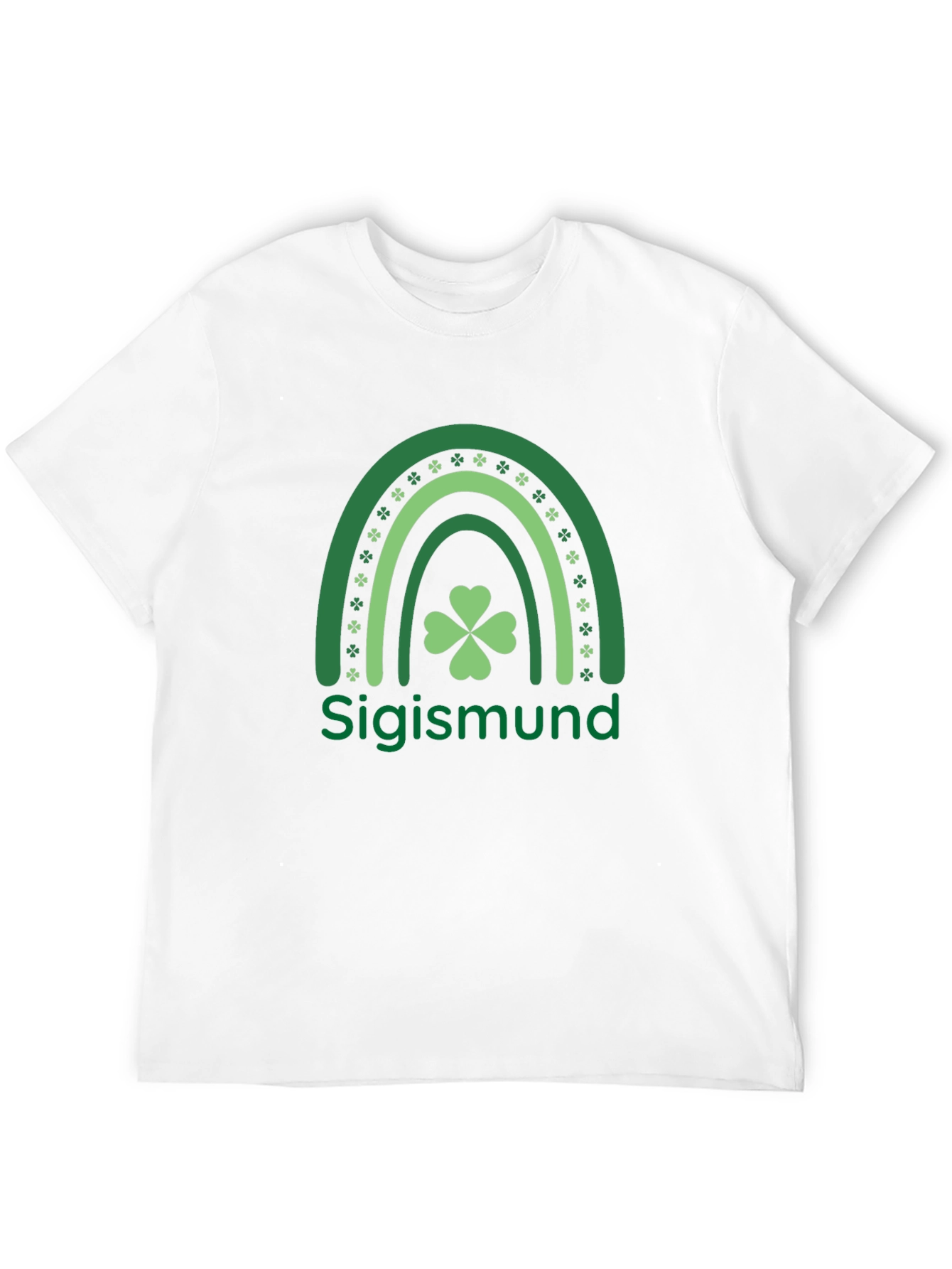 St. Patricks Day Sigismund Clover Rainbow T-Shirt
