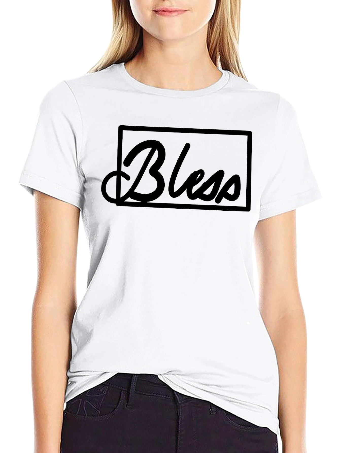 Bless Graphic Tee - Black