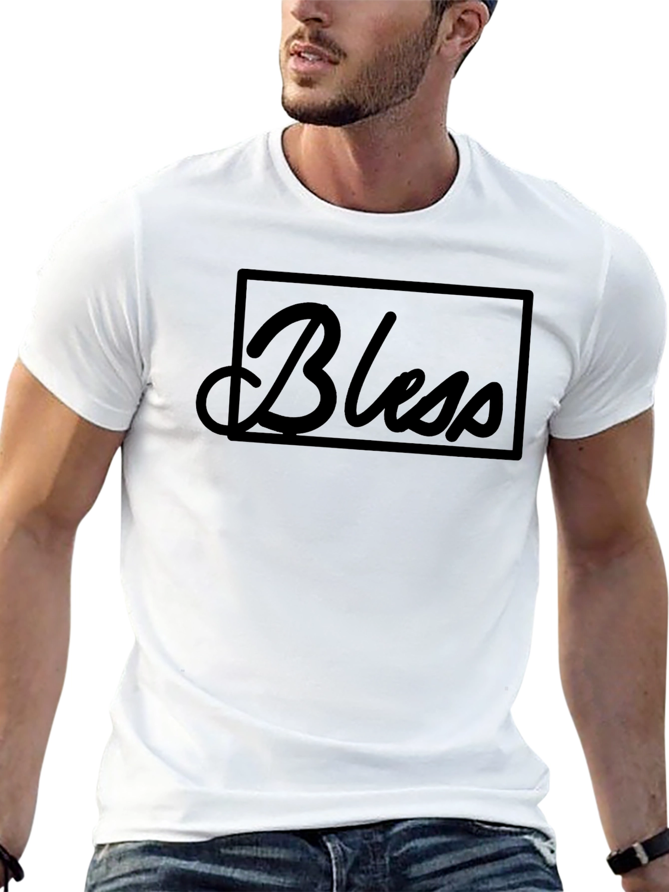Bless Graphic Tee - Black