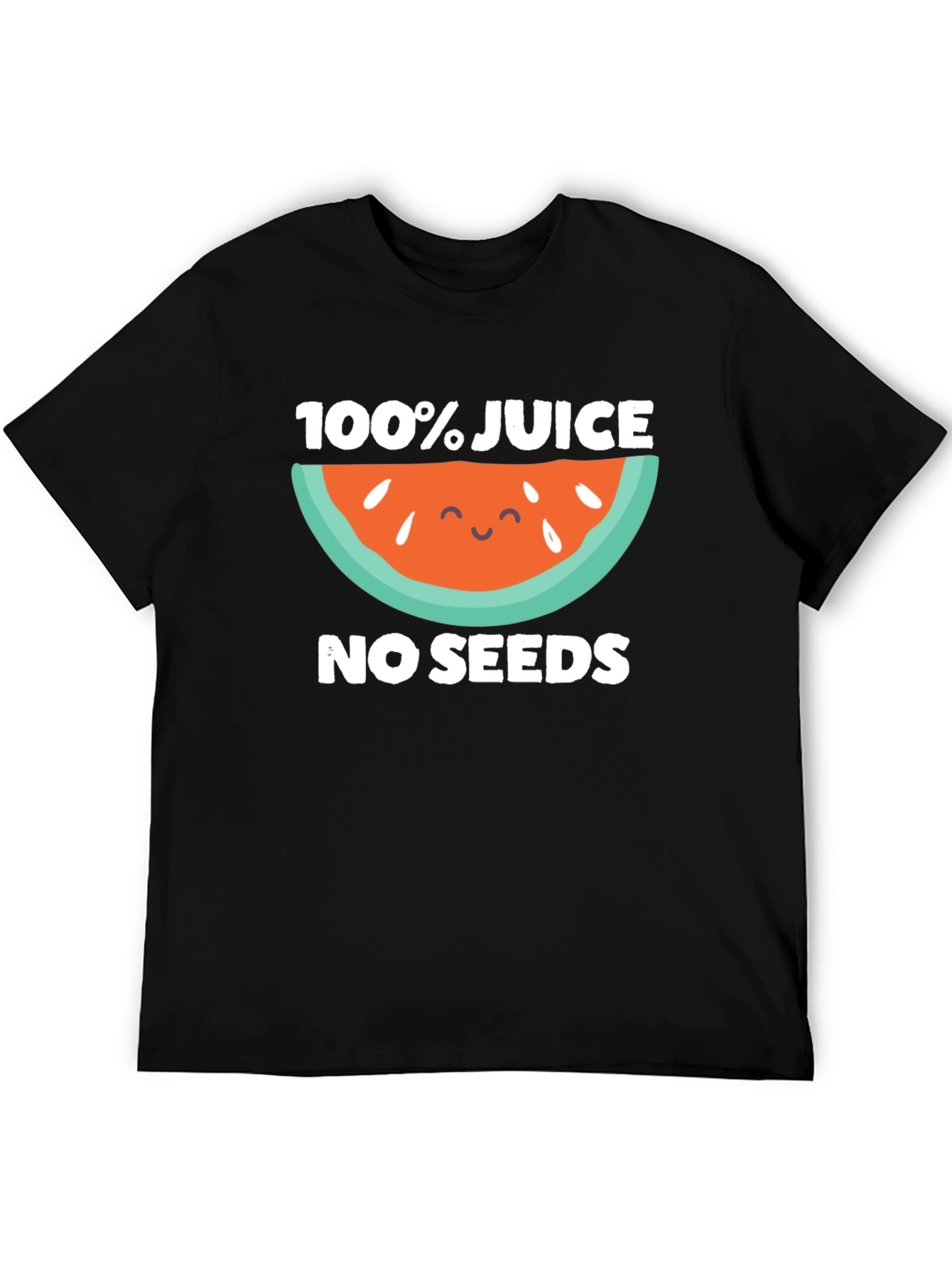 100% Juice No Seeds Black T-Shirt