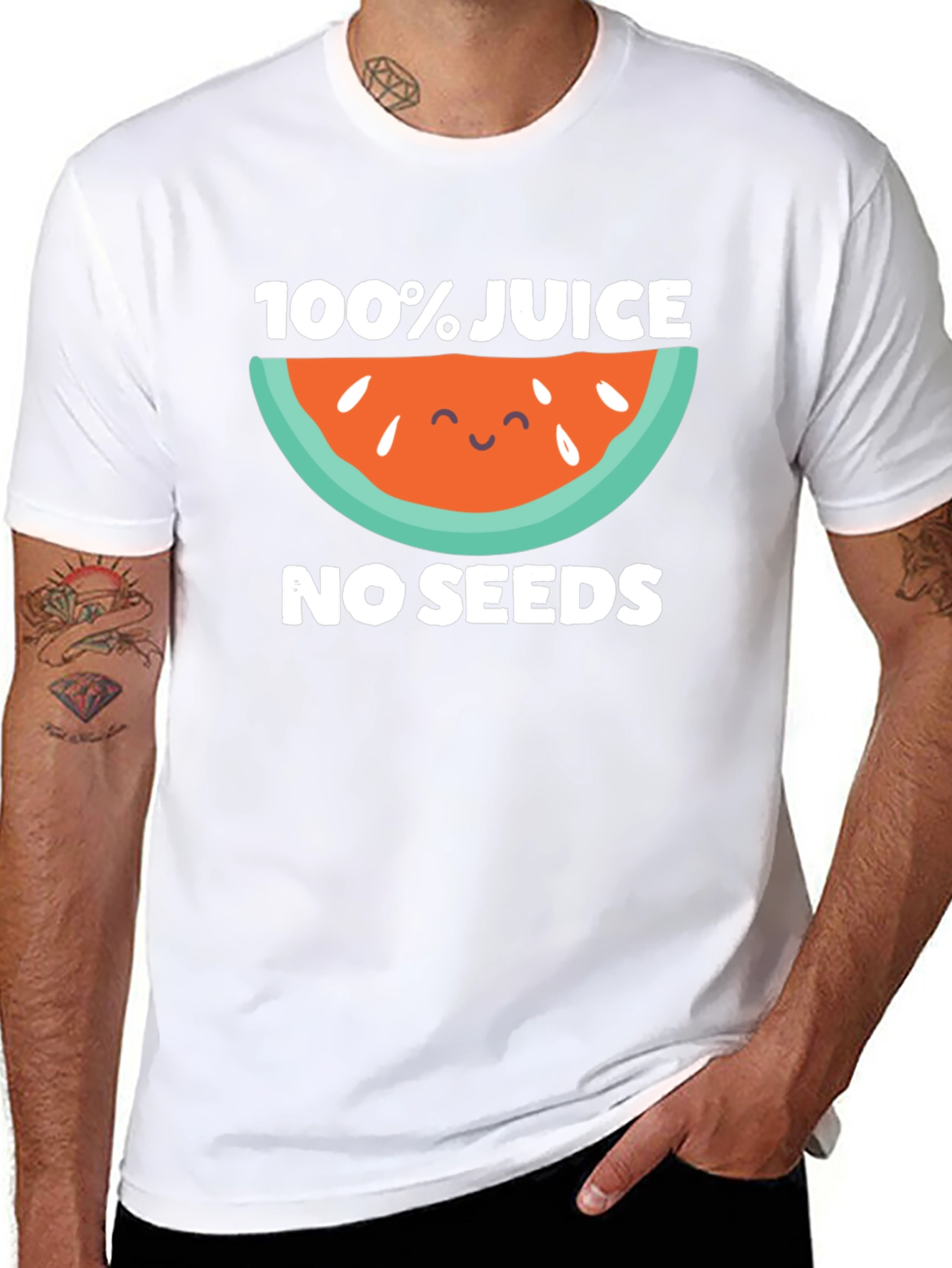 100% Juice No Seeds Black T-Shirt