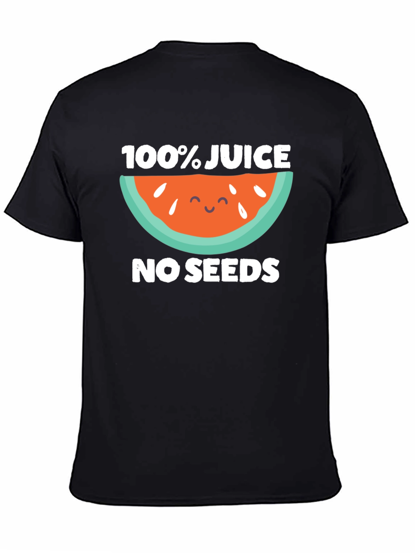 100% Juice No Seeds Black T-Shirt