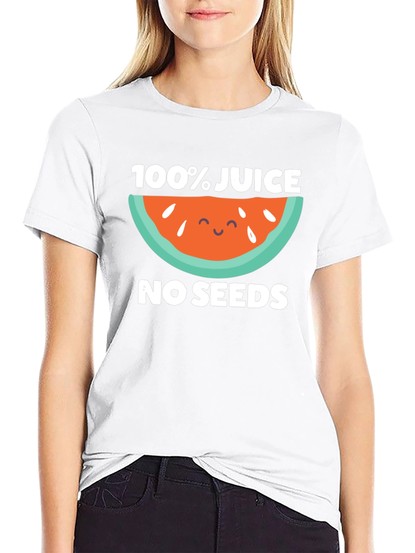 100% Juice No Seeds Black T-Shirt