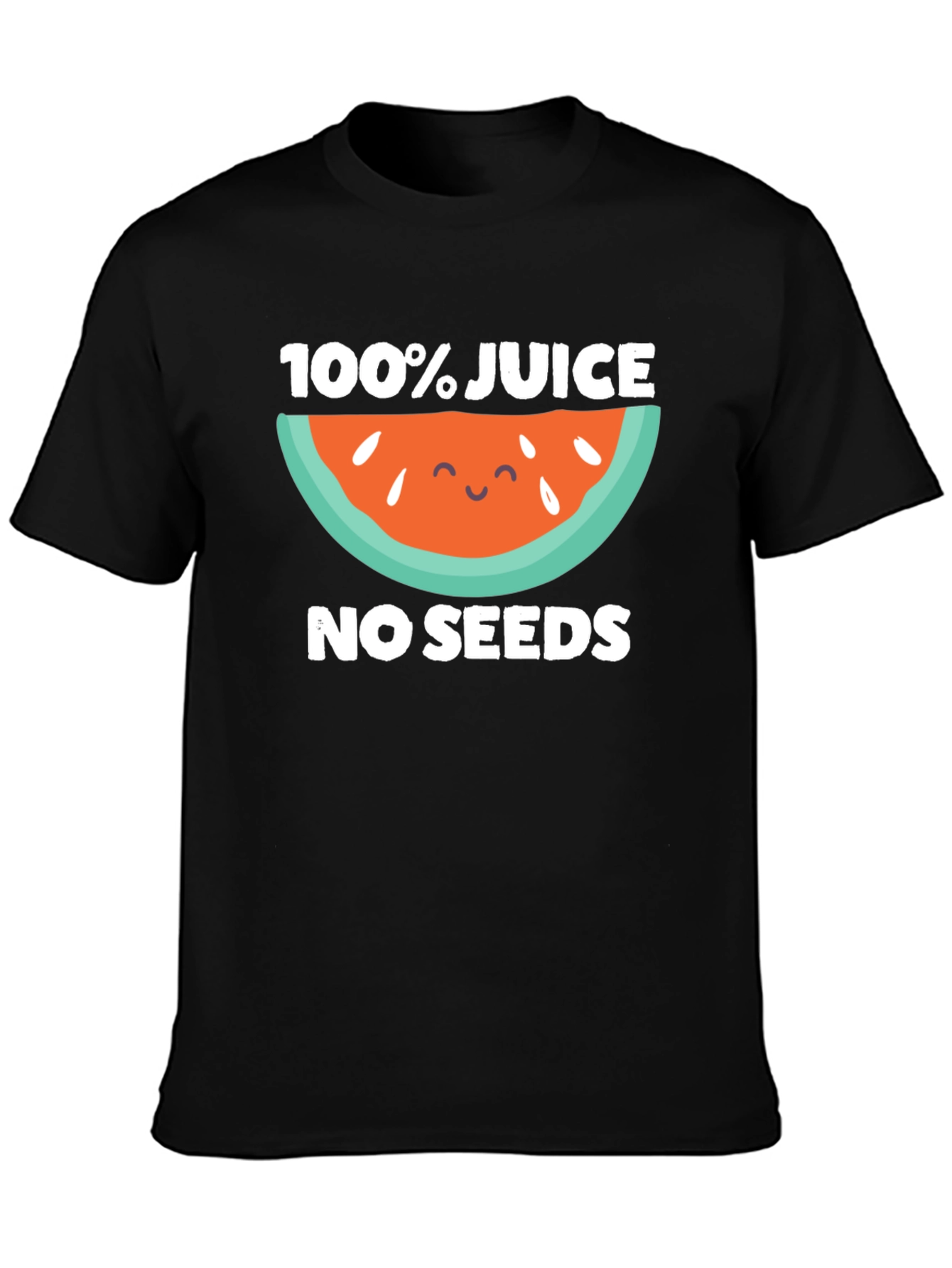100% Juice No Seeds Black T-Shirt