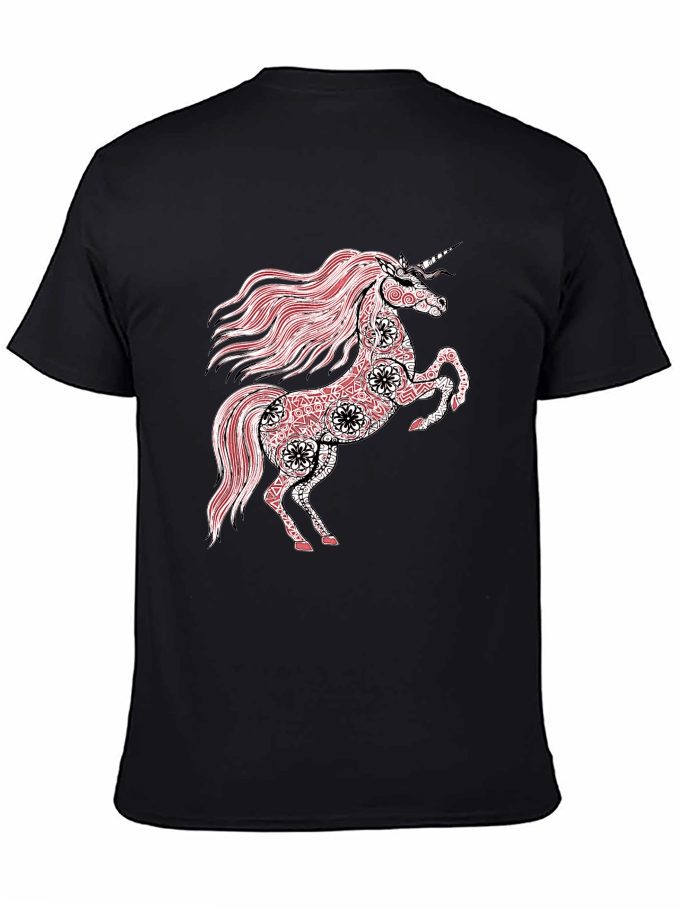 Unicorn Graphic Black T-Shirt