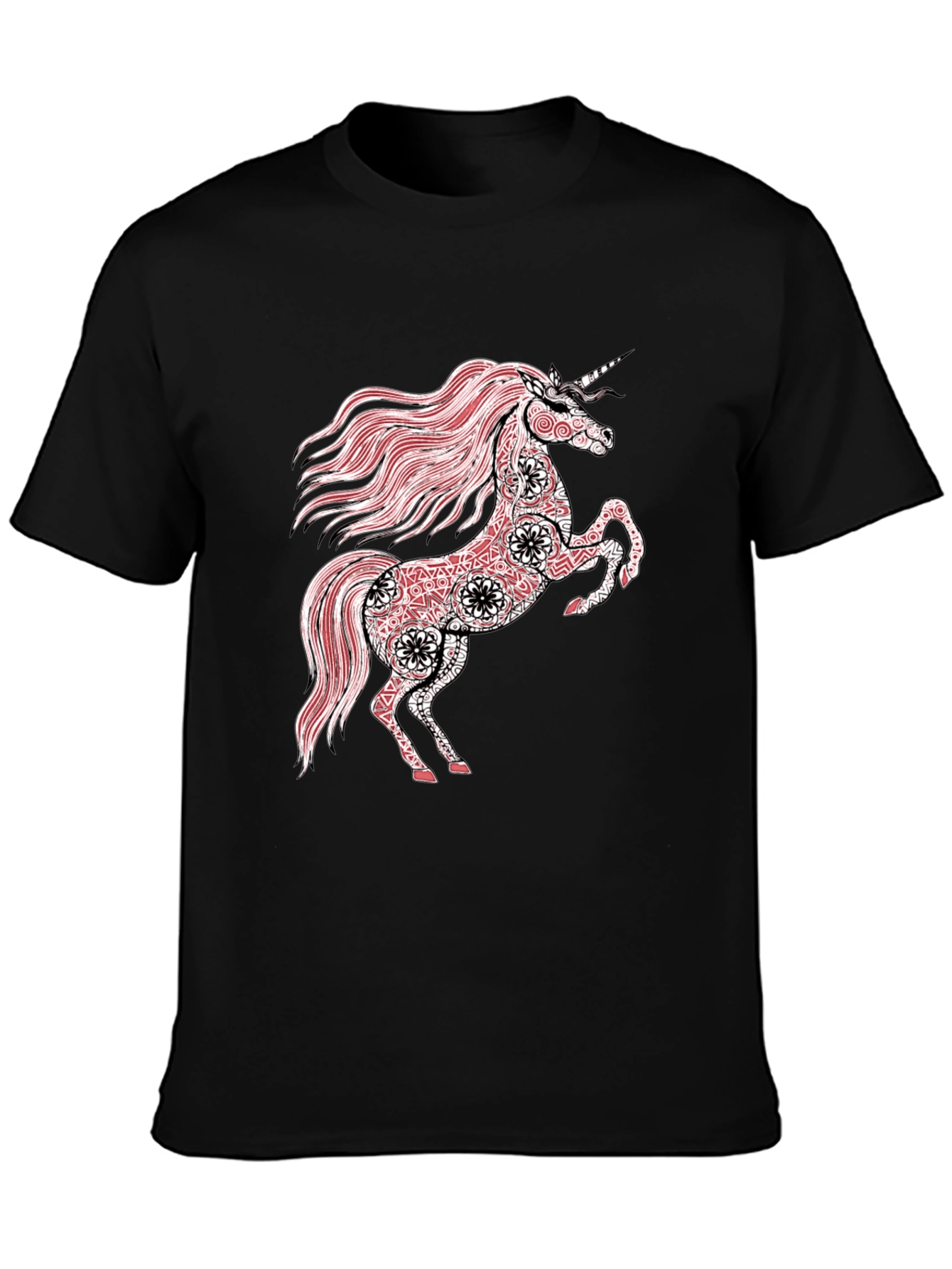 Unicorn Graphic Black T-Shirt