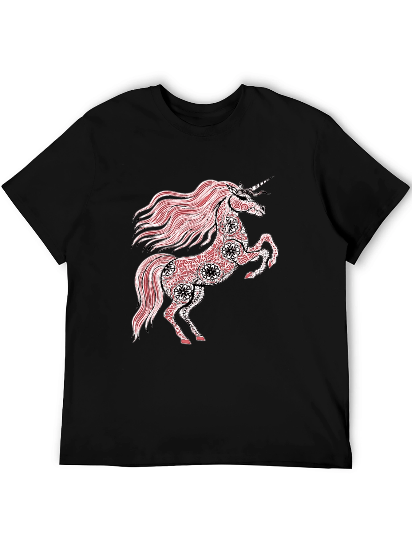 Unicorn Graphic Black T-Shirt