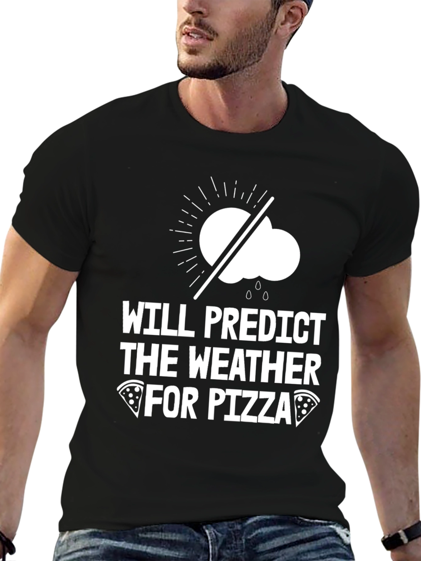 Weather Predictor Pizza Lover T-Shirt