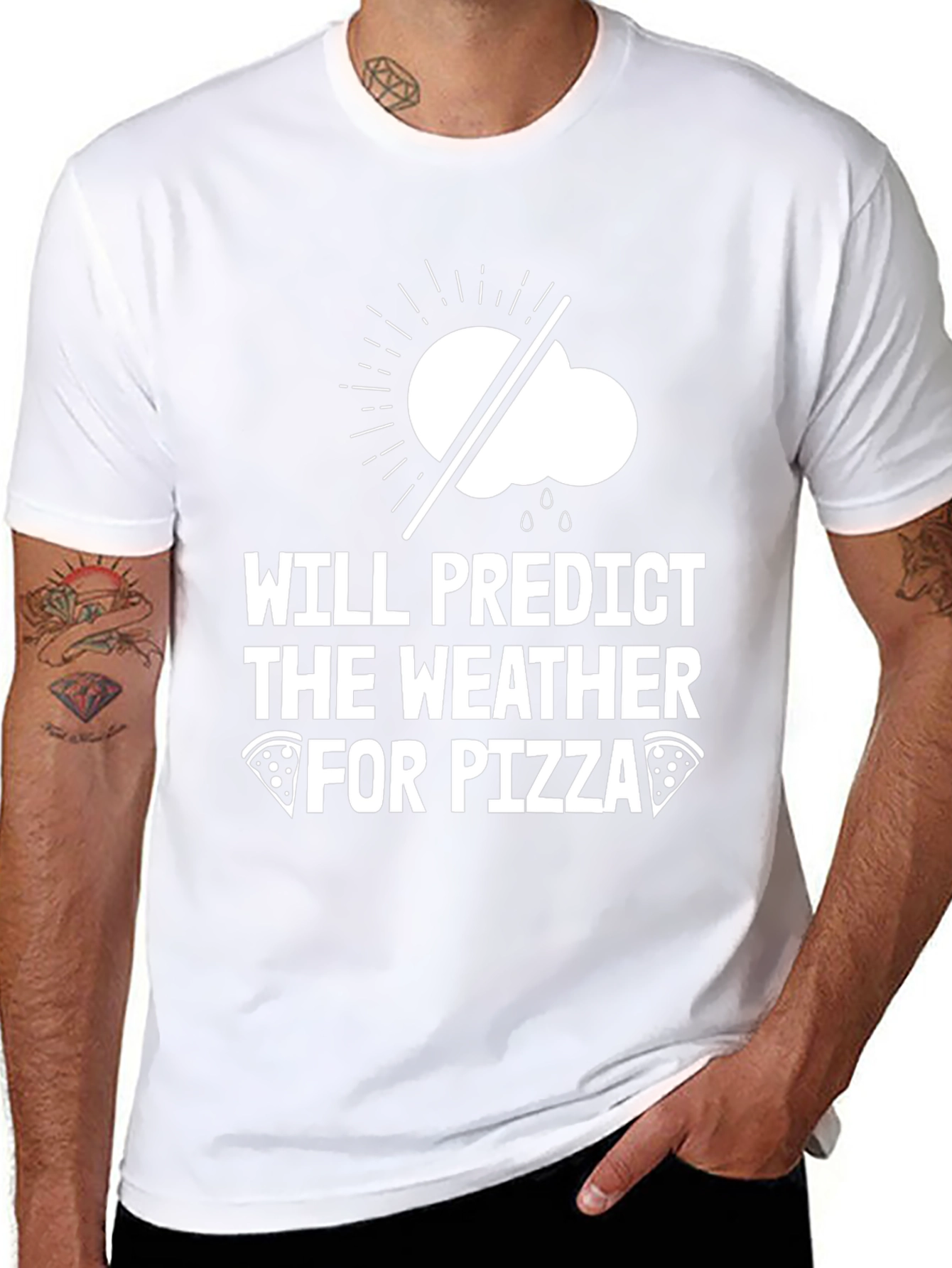 Weather Predictor Pizza Lover T-Shirt