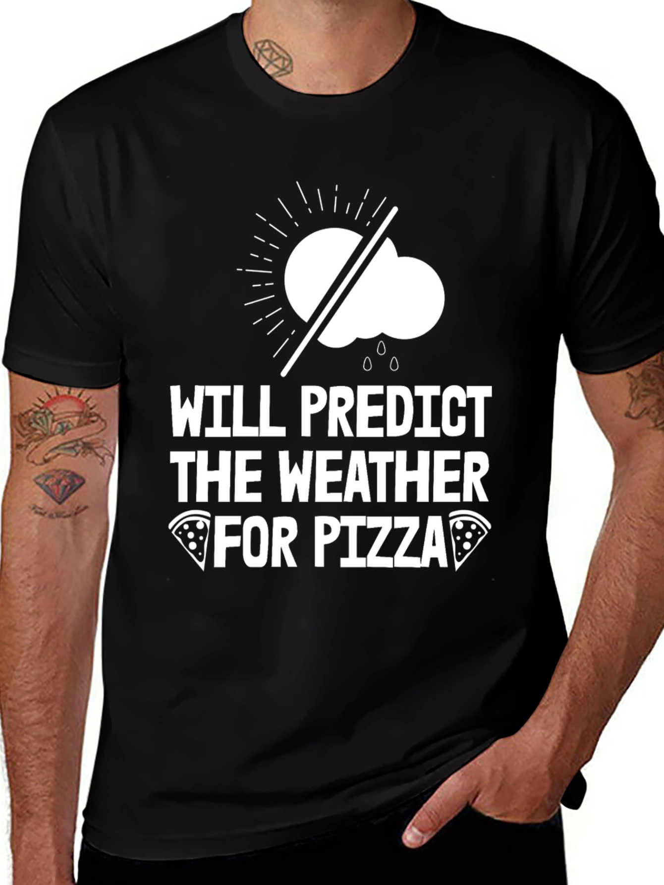 Weather Predictor Pizza Lover T-Shirt