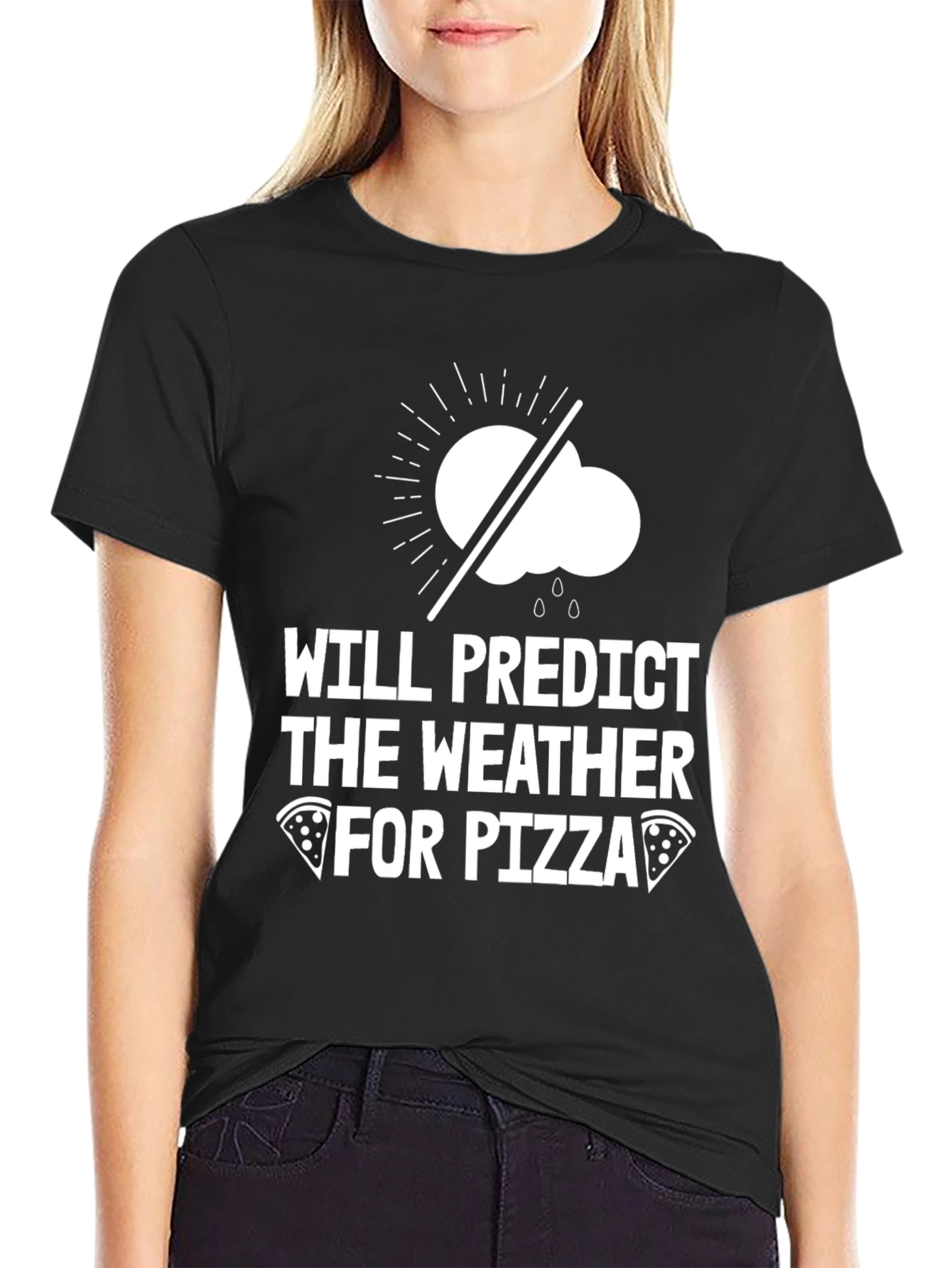 Weather Predictor Pizza Lover T-Shirt