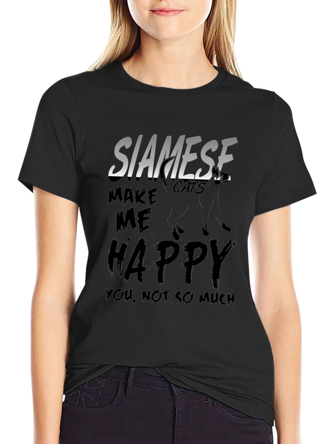 Siamese Cats Make Me Happy T-Shirt