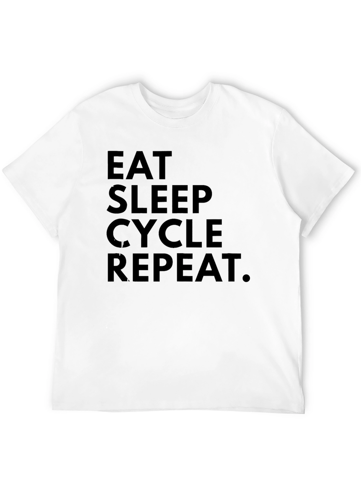 Eat Sleep Cycle Repeat Black Graphic Tee