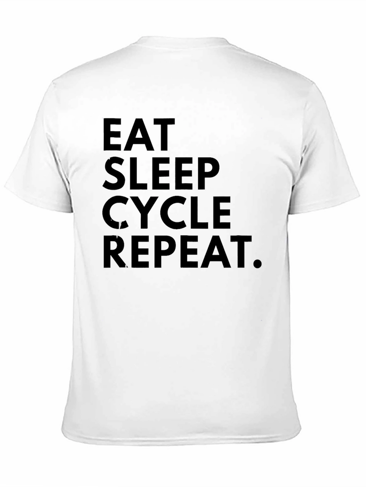 Eat Sleep Cycle Repeat Black Graphic Tee