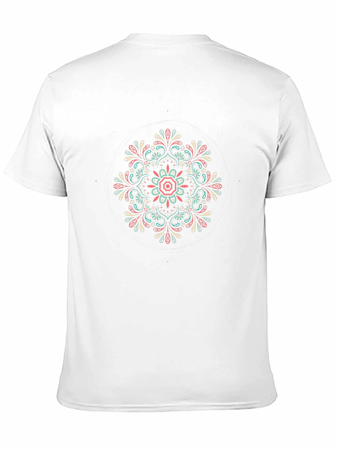 Boho Mandala Graphic Tee - Mens Black T-Shirt